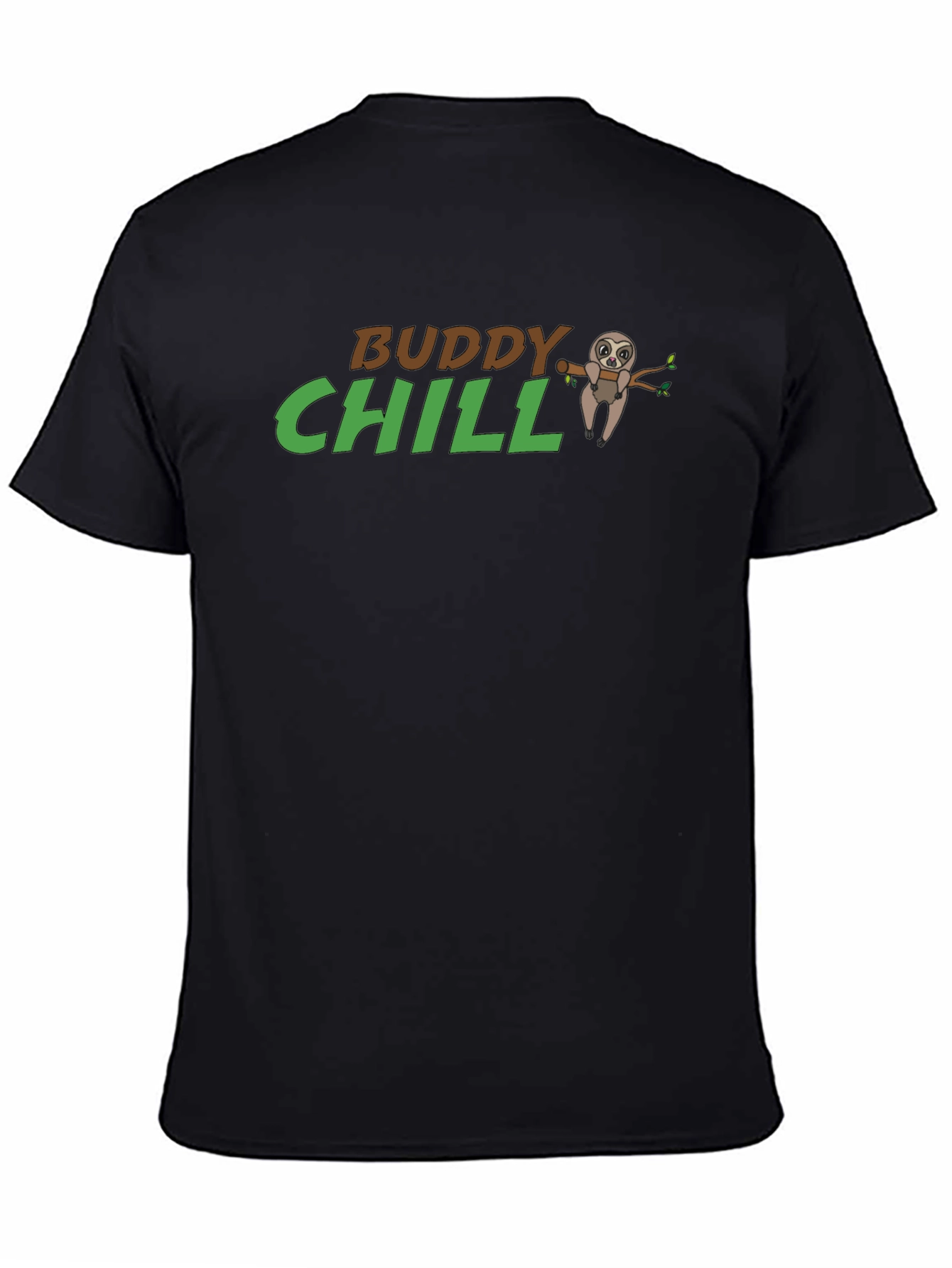 Buddy Chill Sloth Graphic T-Shirt - Relaxed Comfort
