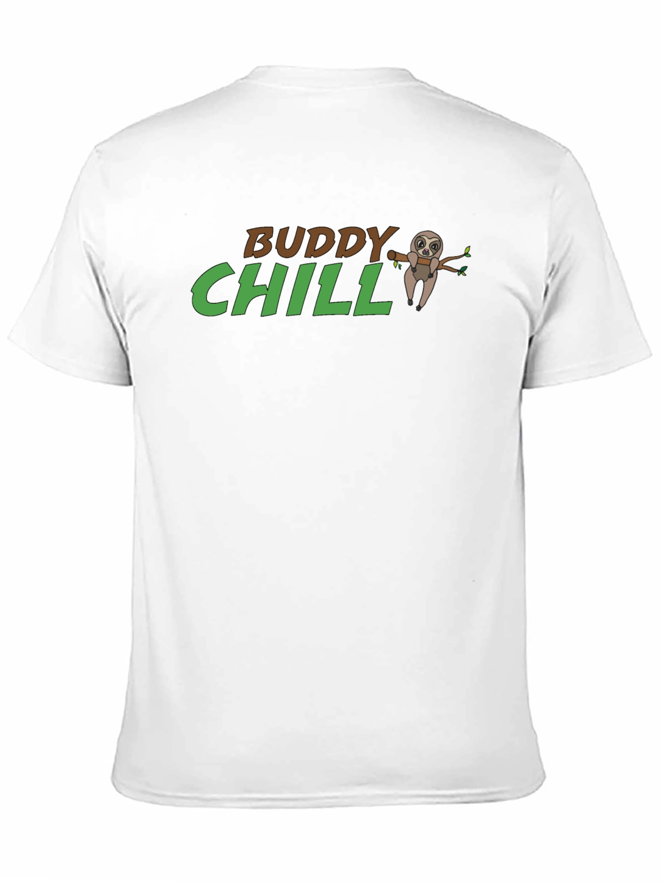 Buddy Chill Sloth Graphic T-Shirt - Relaxed Comfort