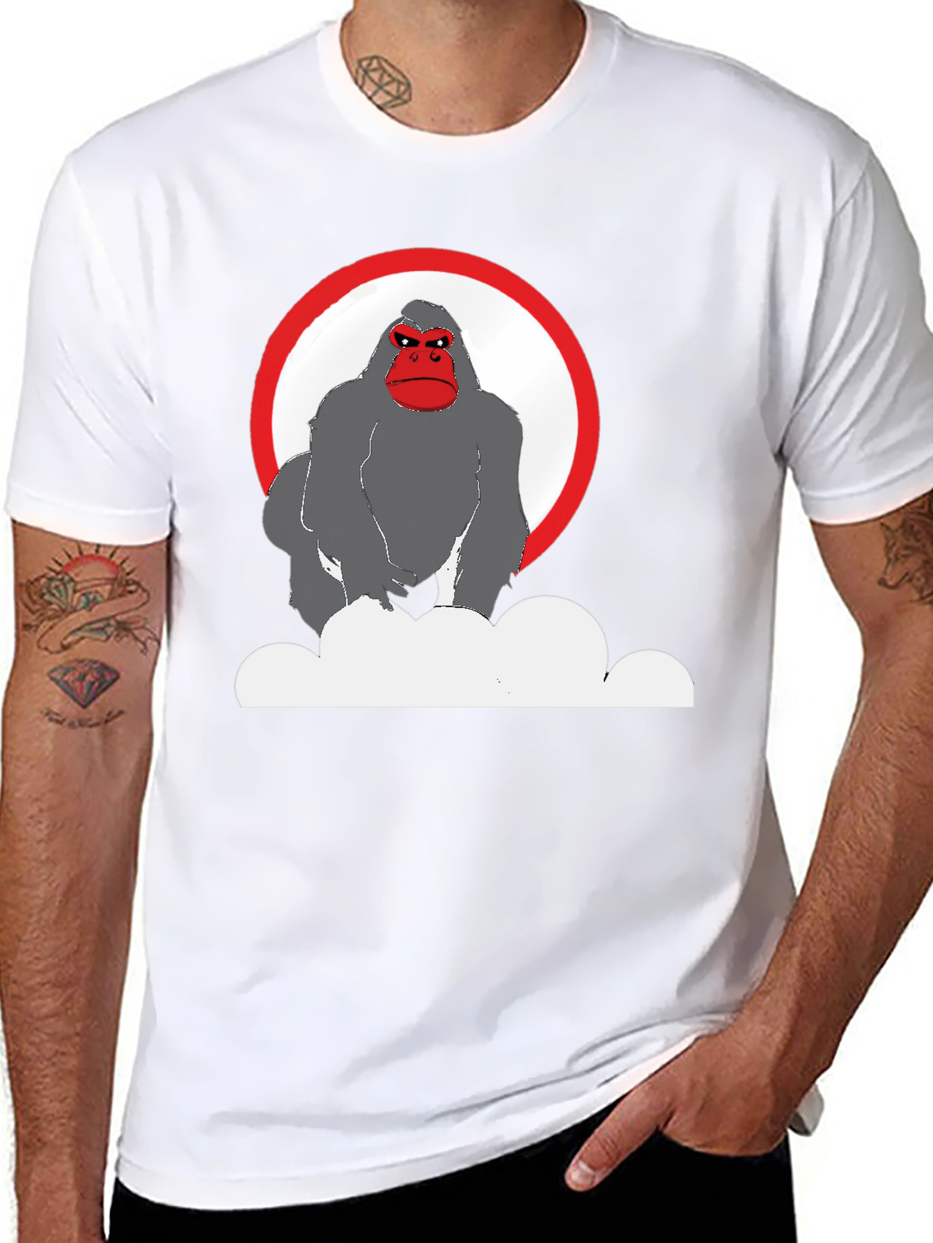 Cool Gorilla Graphic T-Shirt - Black