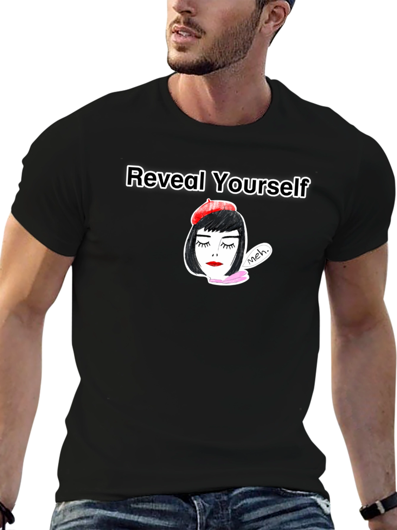 Reveal Yourself Tee: Chic Parisian Design