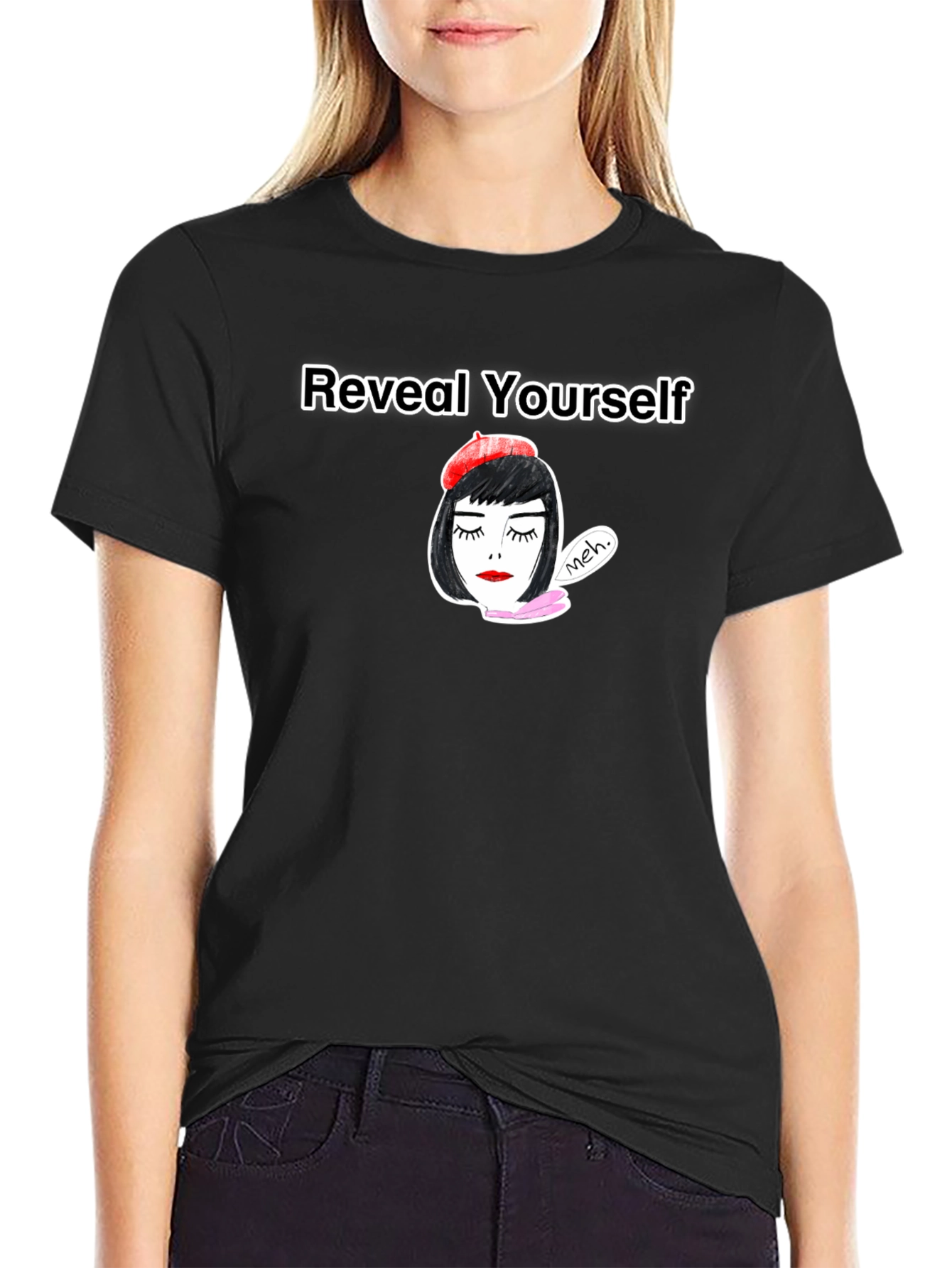 Reveal Yourself Tee: Chic Parisian Design