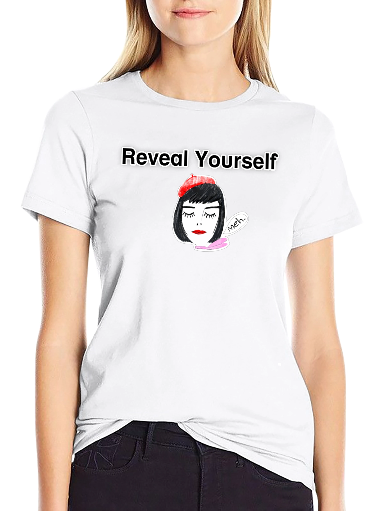 Reveal Yourself Tee: Chic Parisian Design
