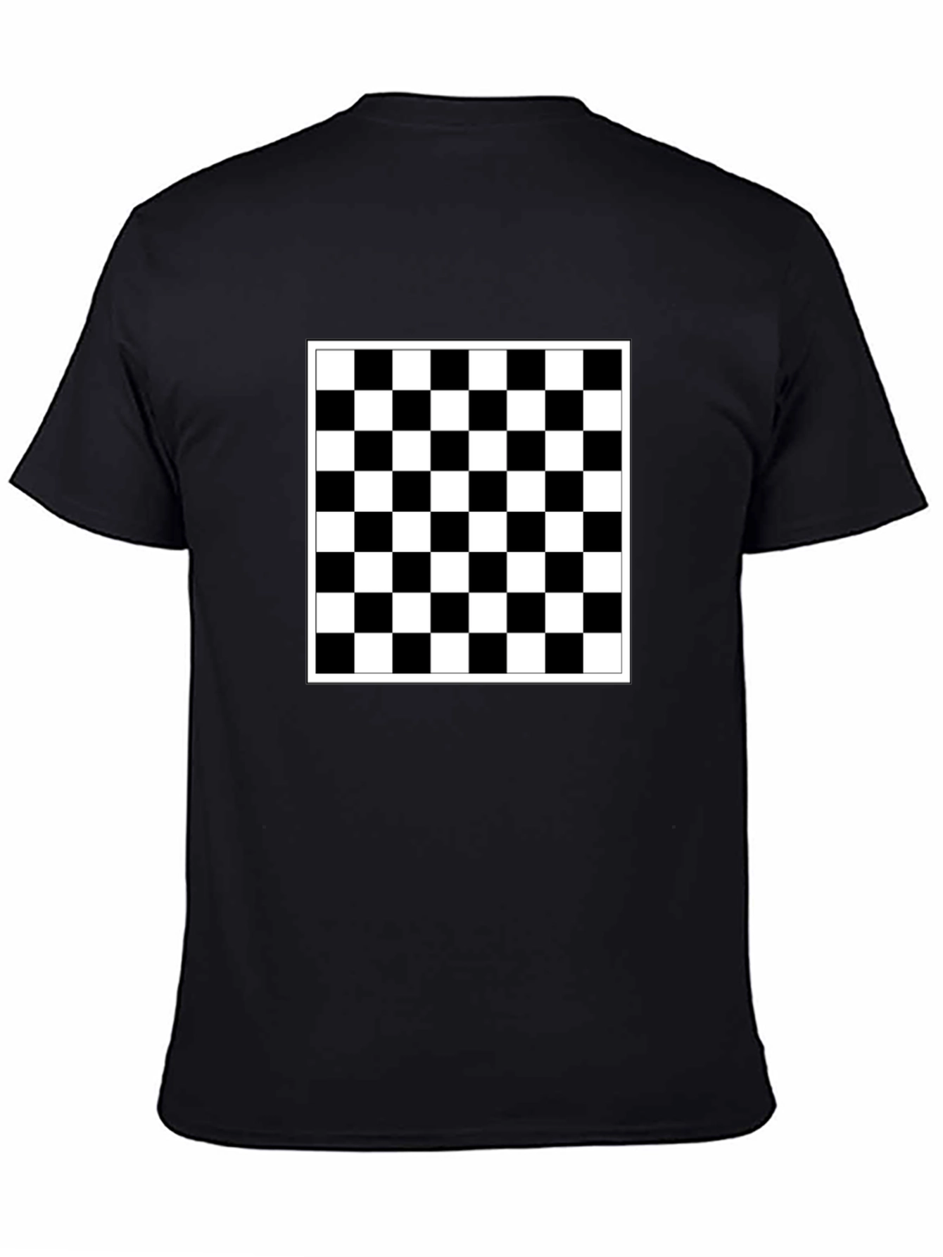 Checkered Black T-Shirt - Modern Style