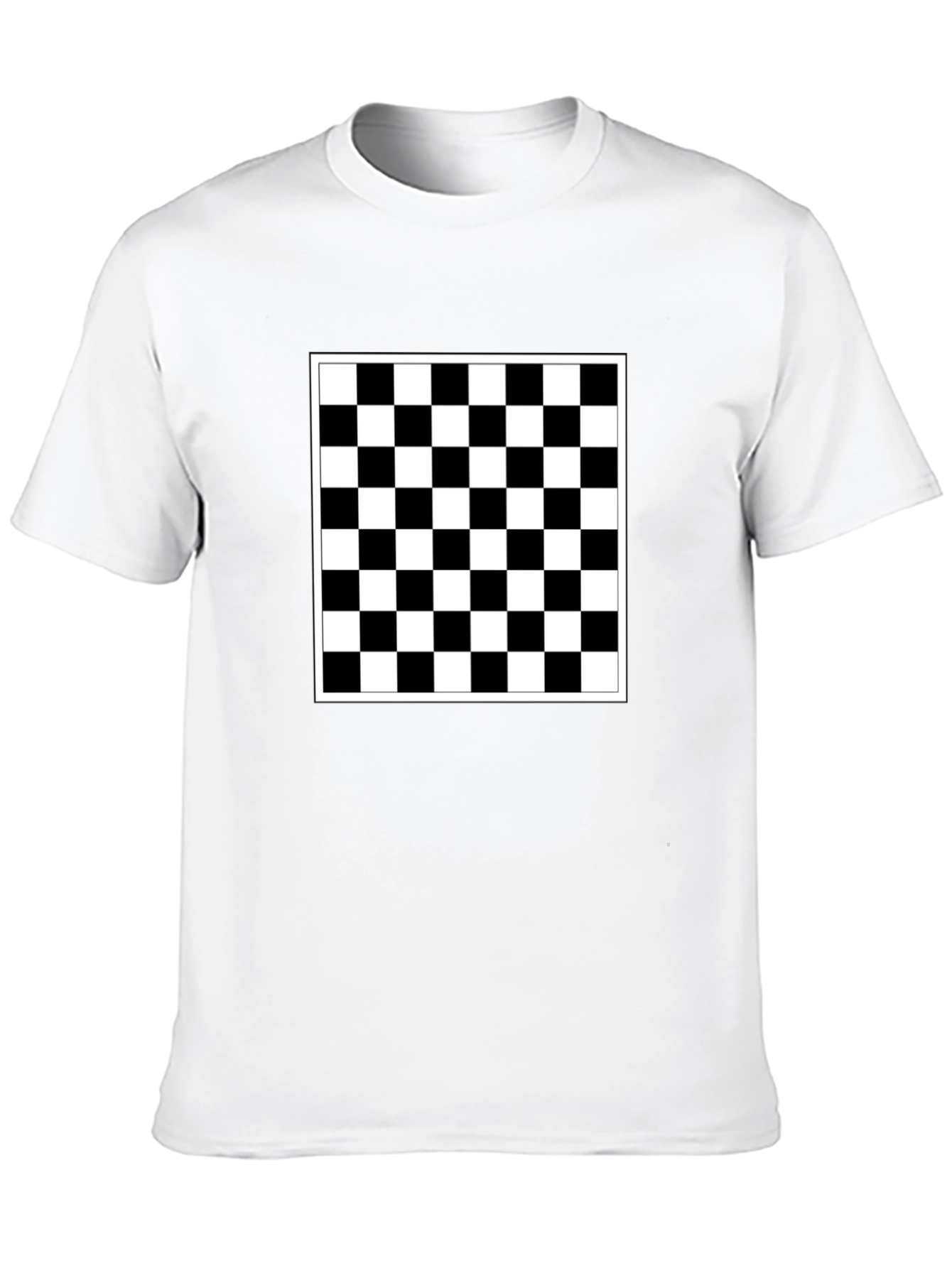 Checkered Black T-Shirt - Modern Style