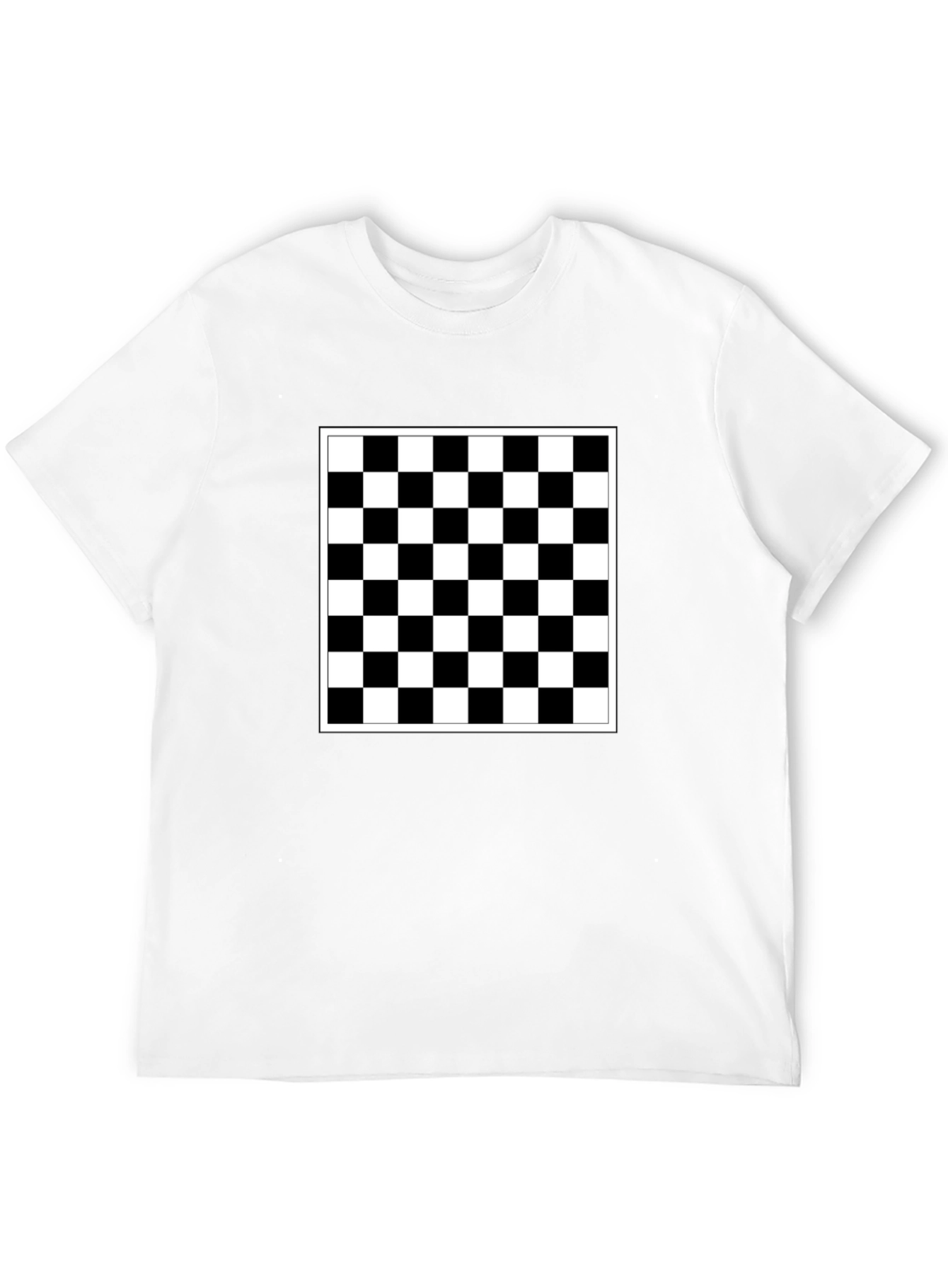 Checkered Black T-Shirt - Modern Style