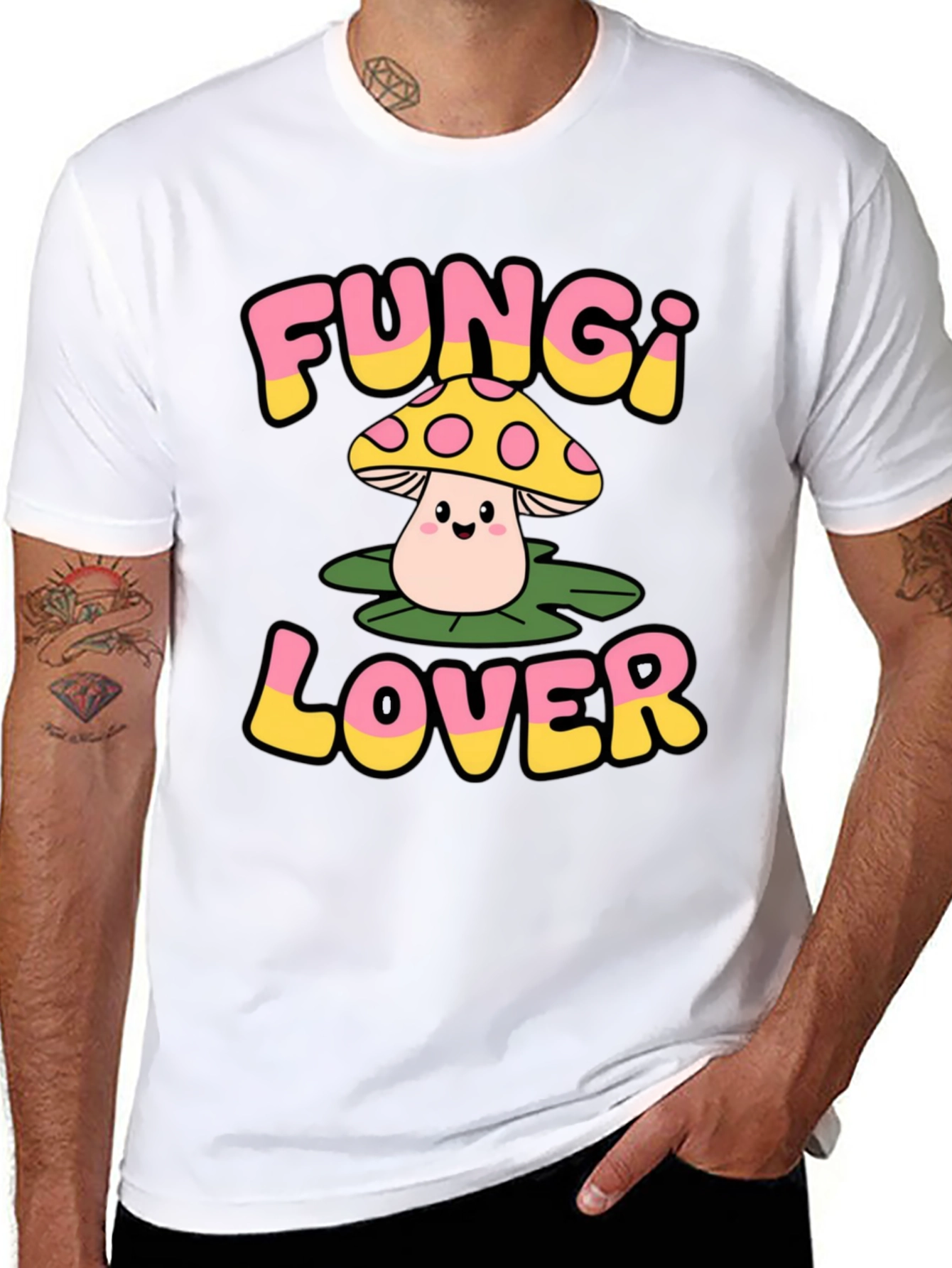Fungi Lover Graphic Tee - Mushroom T-Shirt