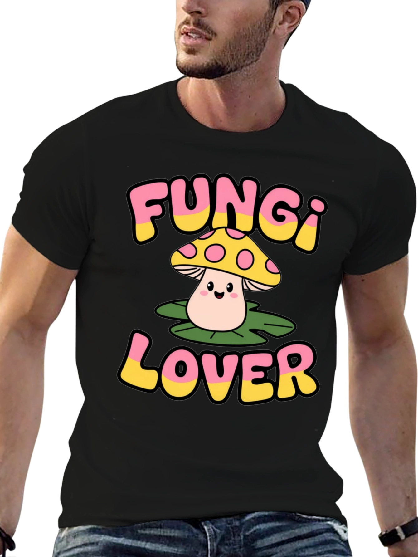 Fungi Lover Graphic Tee - Mushroom T-Shirt