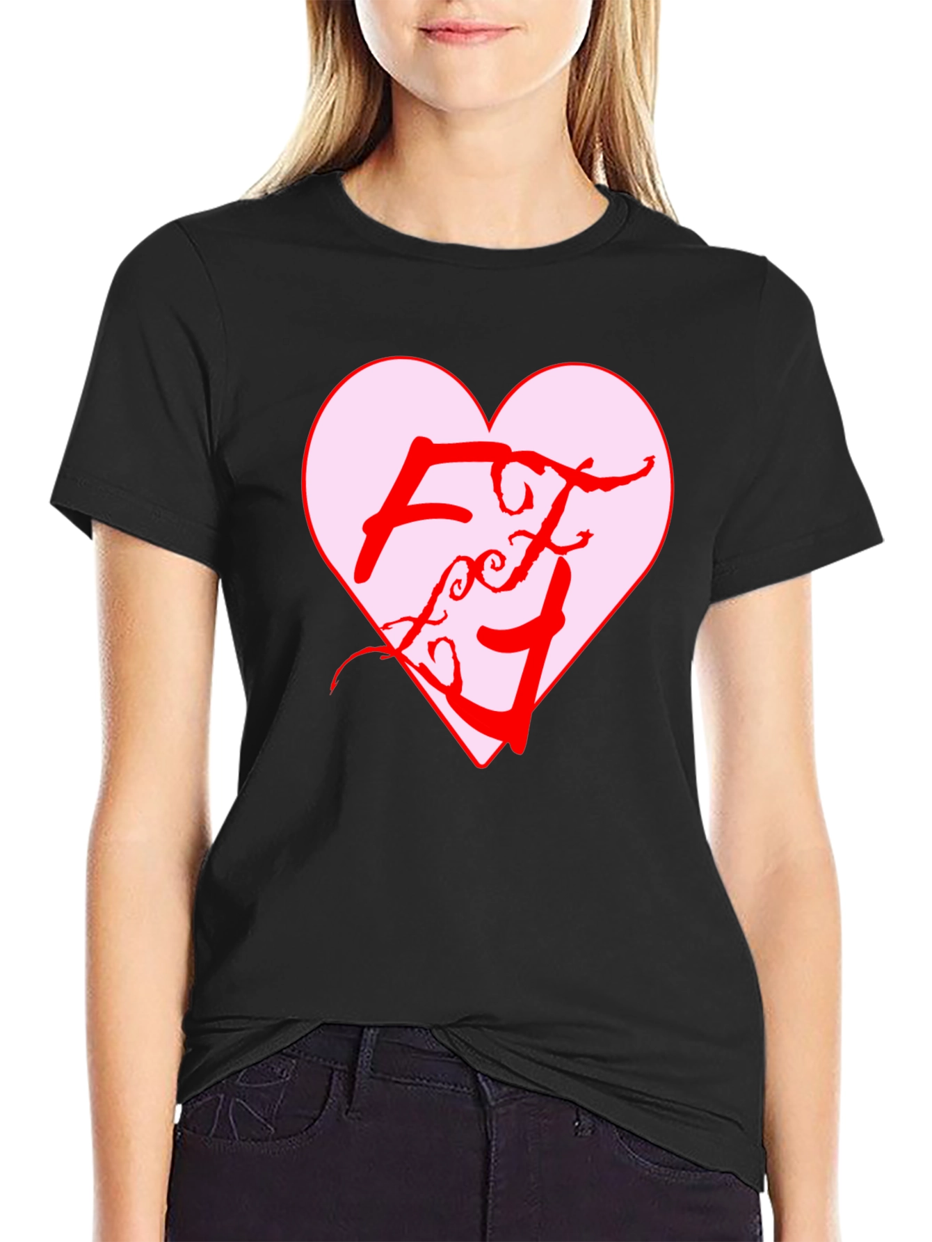 Heart Logo Black T-Shirt