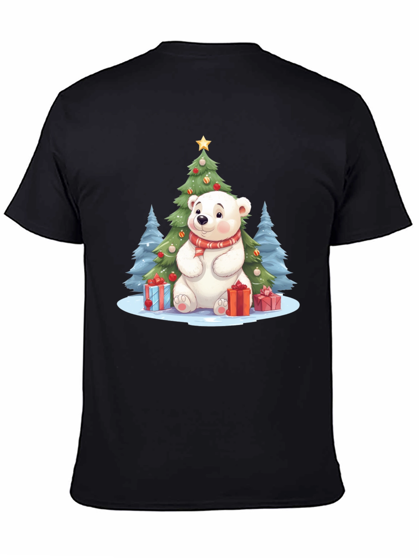 Festive Polar Bear Christmas T-Shirt