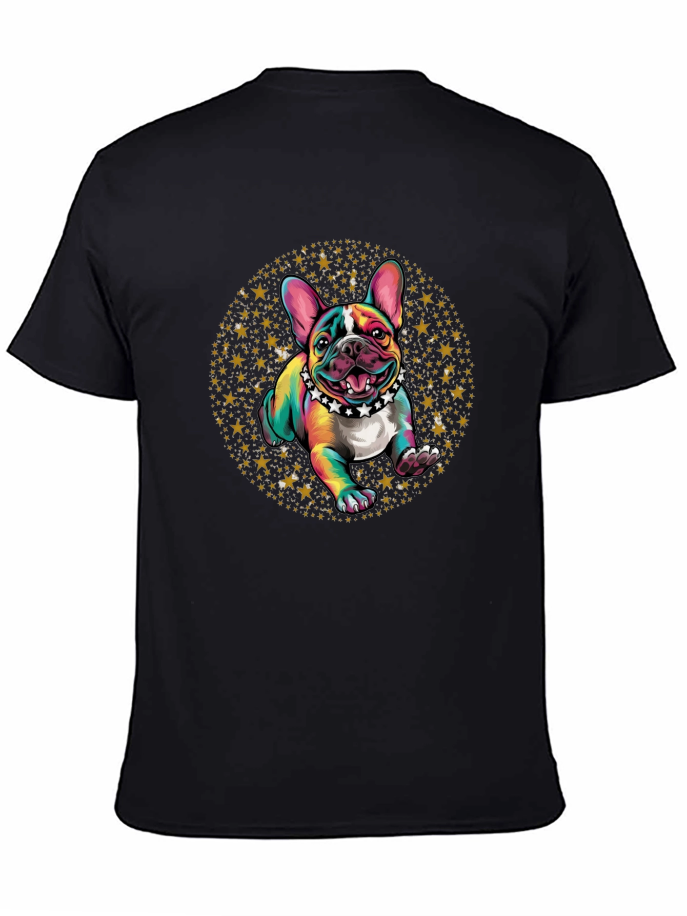 Rainbow French Bulldog Stars T-Shirt