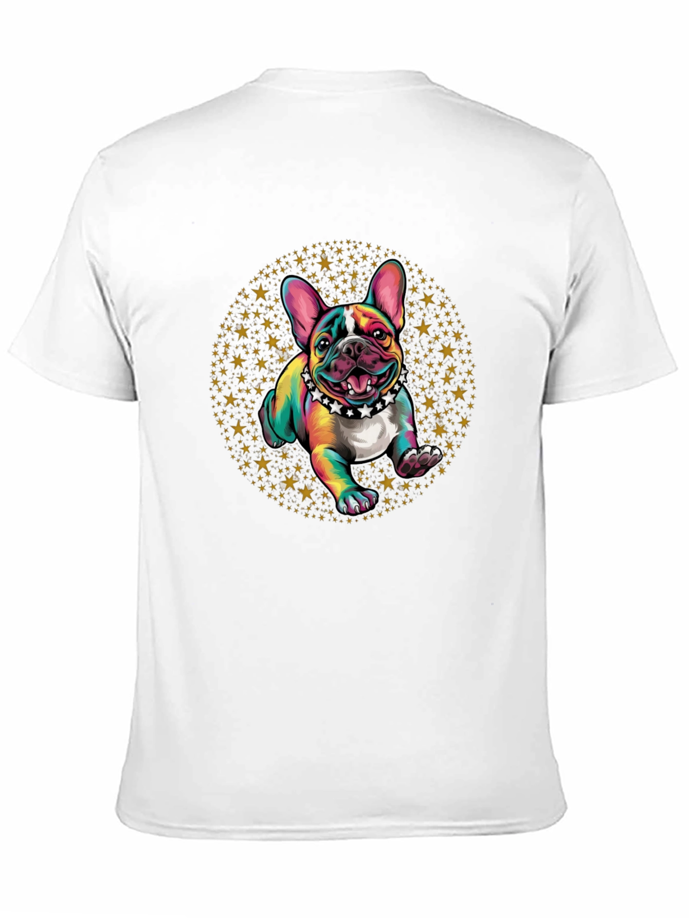 Rainbow French Bulldog Stars T-Shirt