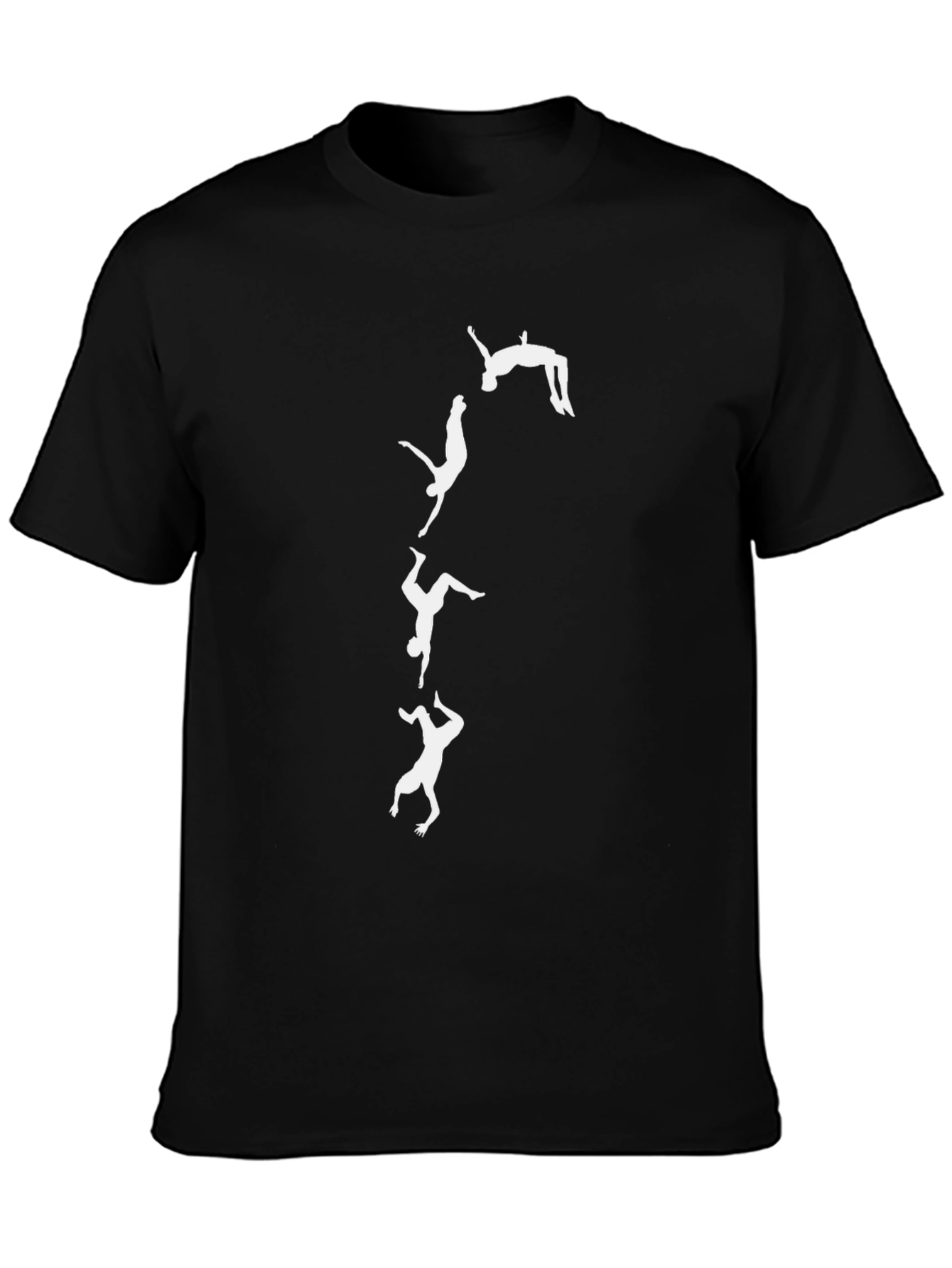 Gymnast Silhouette Black T-Shirt