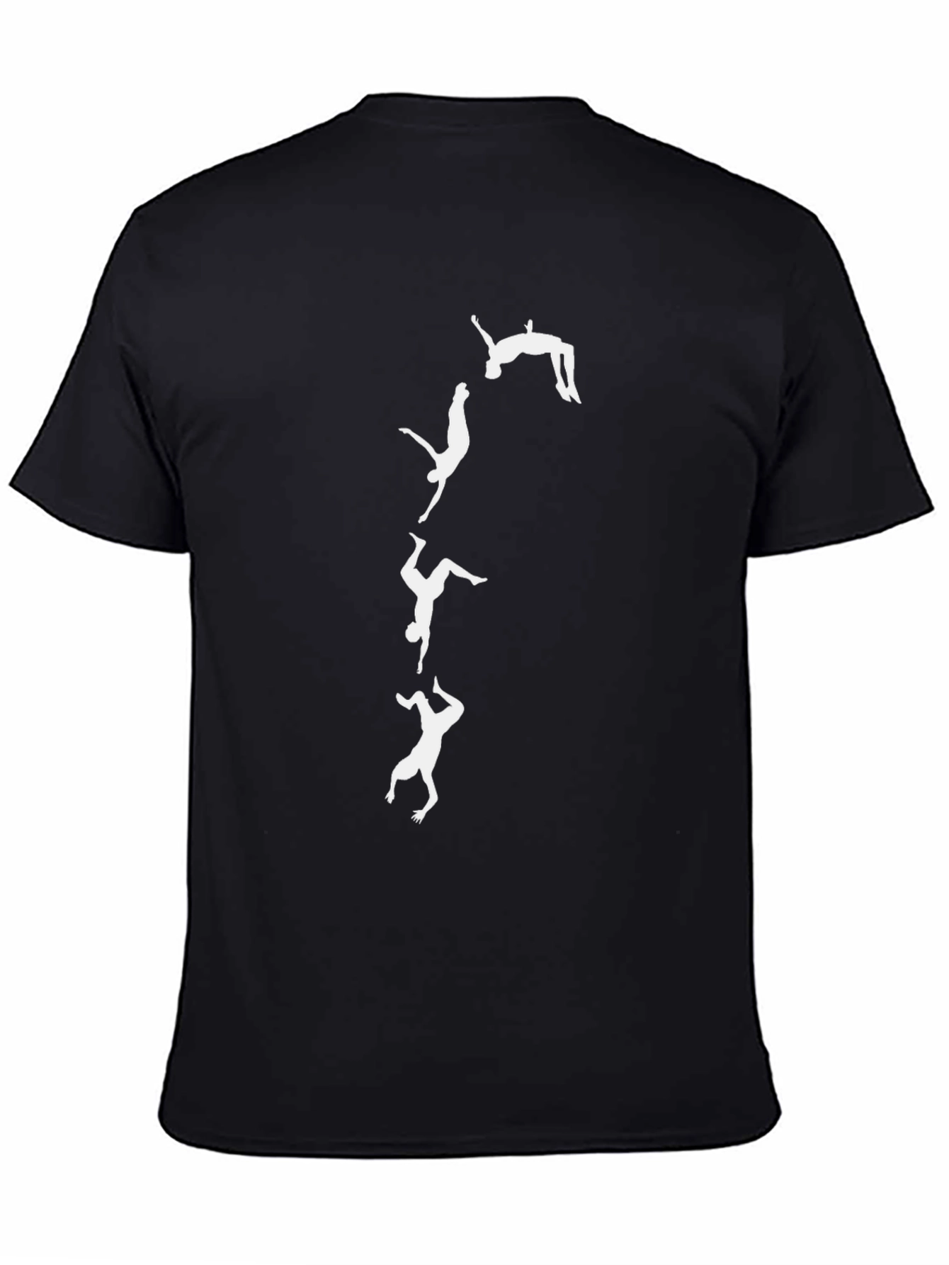 Gymnast Silhouette Black T-Shirt