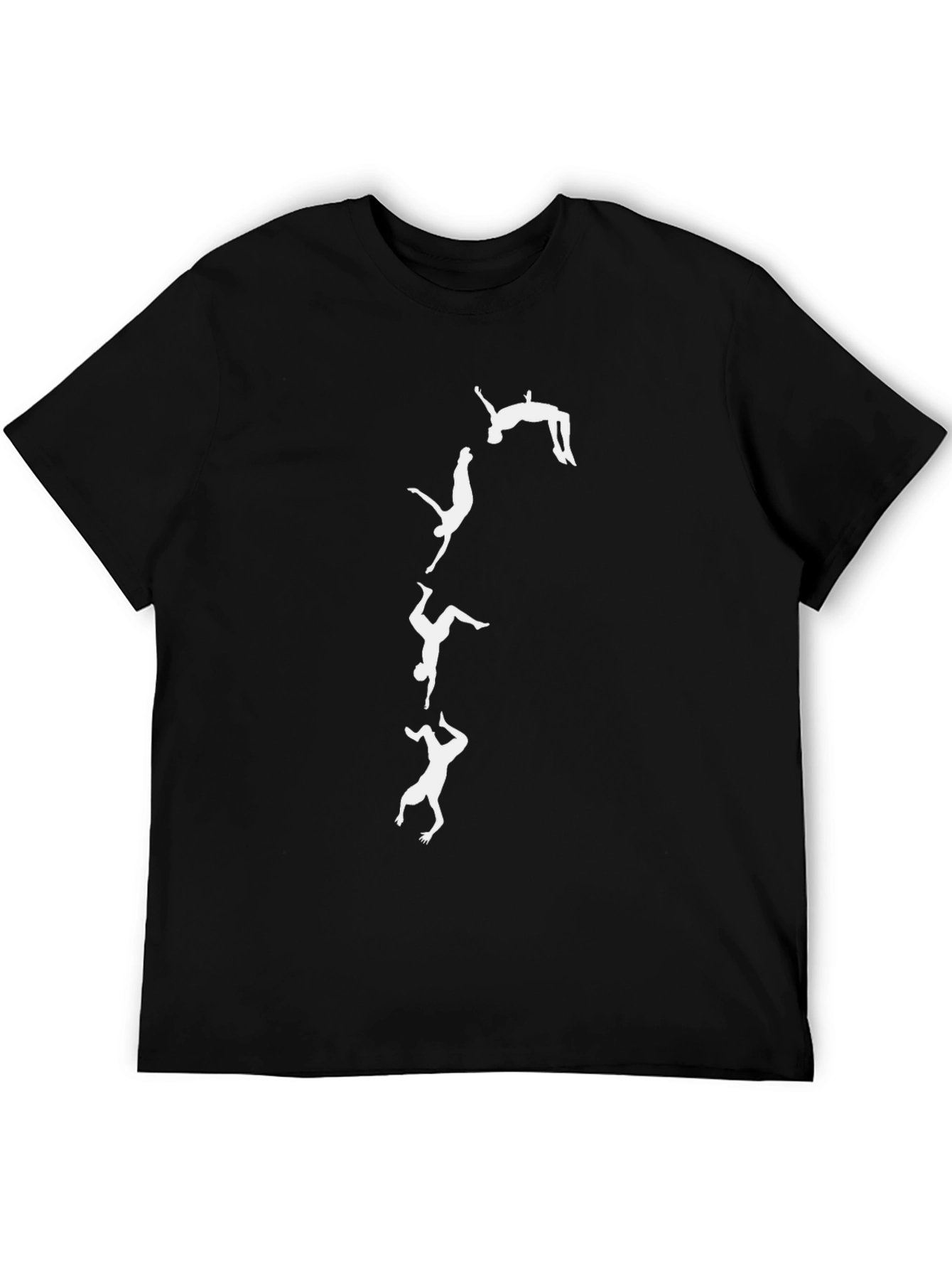 Gymnast Silhouette Black T-Shirt