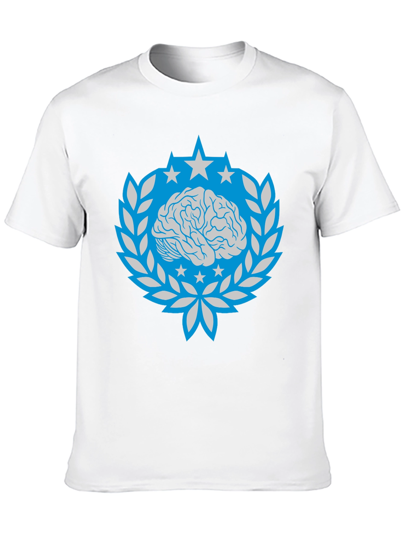 Brain Star Laurel Wreath Graphic Tee - Black