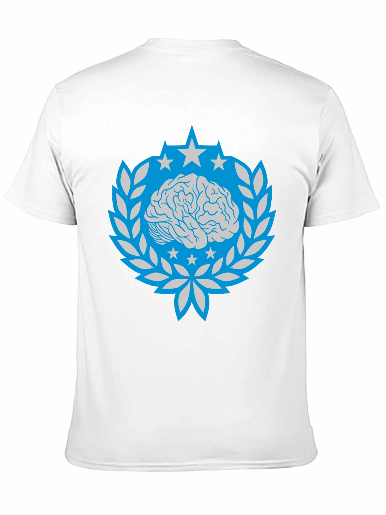 Brain Star Laurel Wreath Graphic Tee - Black