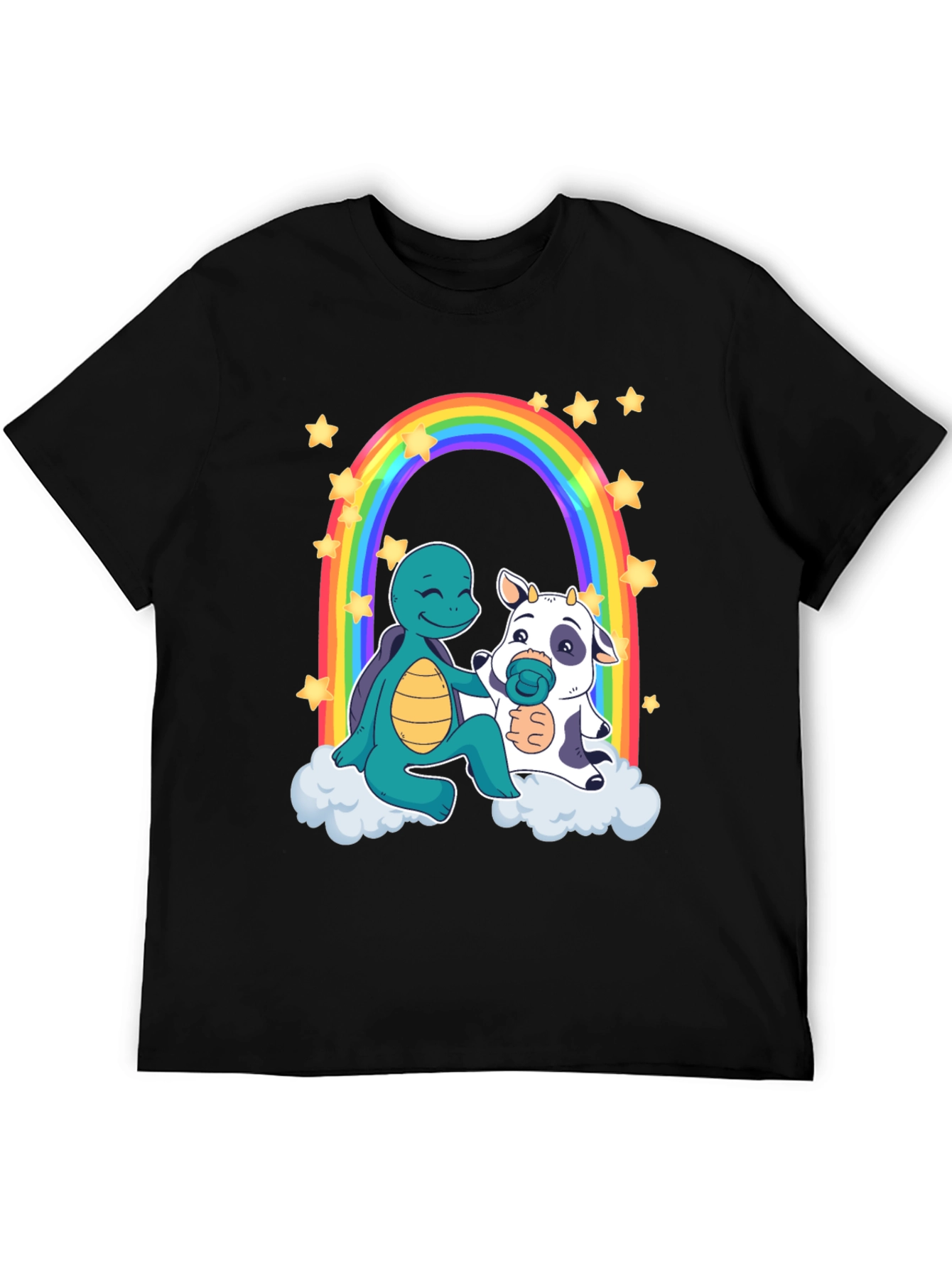 Turtle & Cow Rainbow T-Shirt