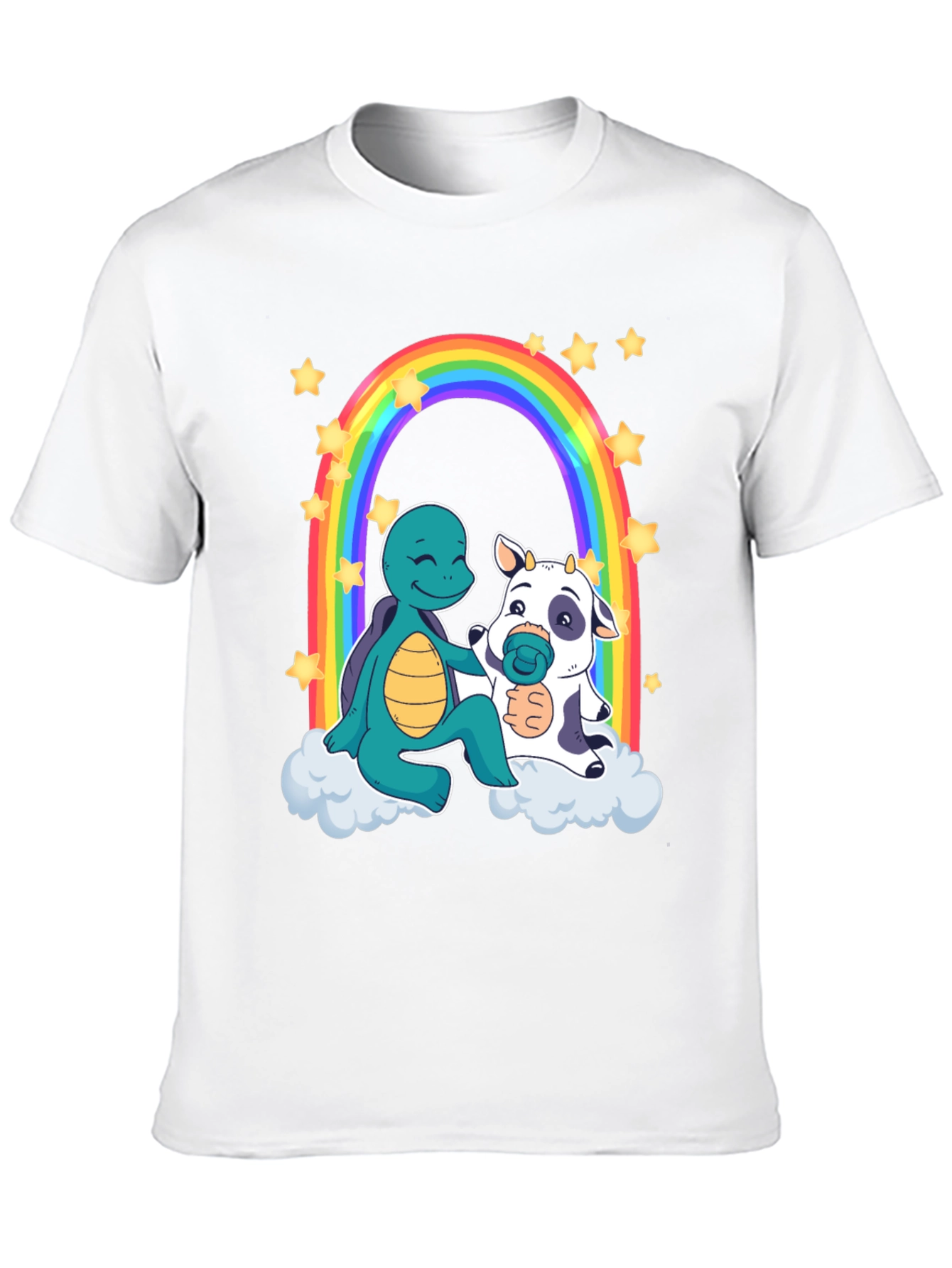 Turtle & Cow Rainbow T-Shirt