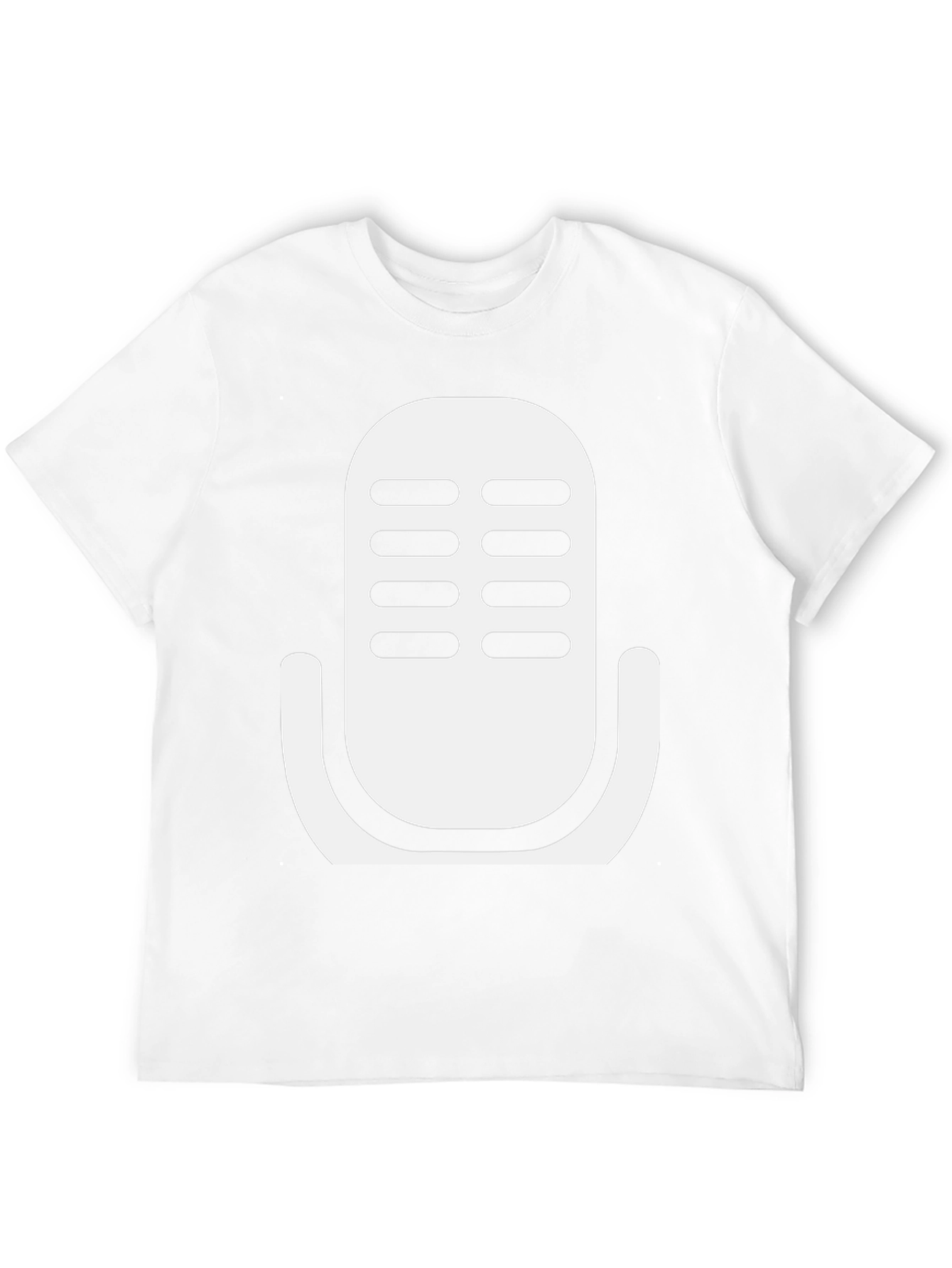Retro Microphone Graphic T-Shirt - Classic Black Tee