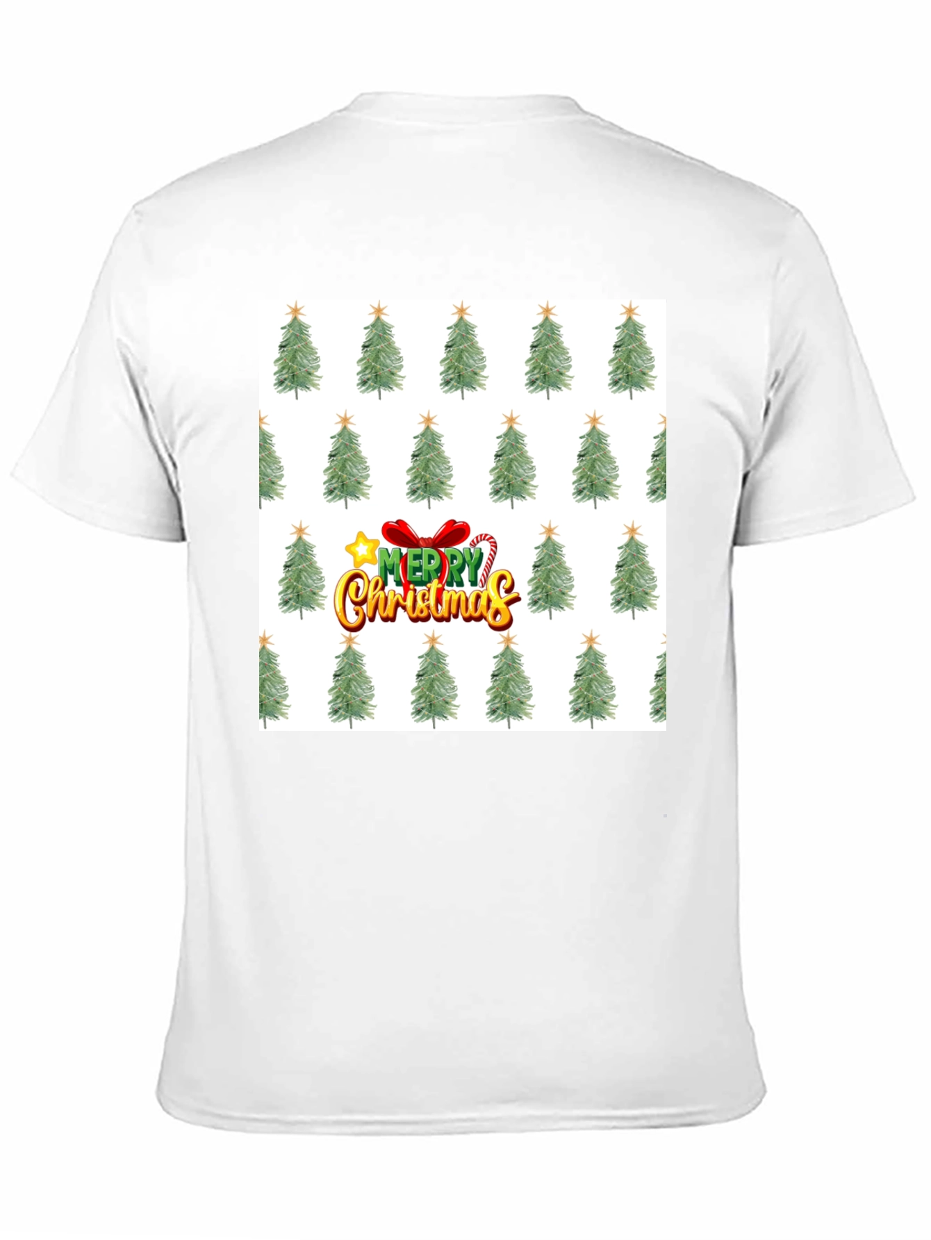 Christmas Tree Patterned T-Shirt