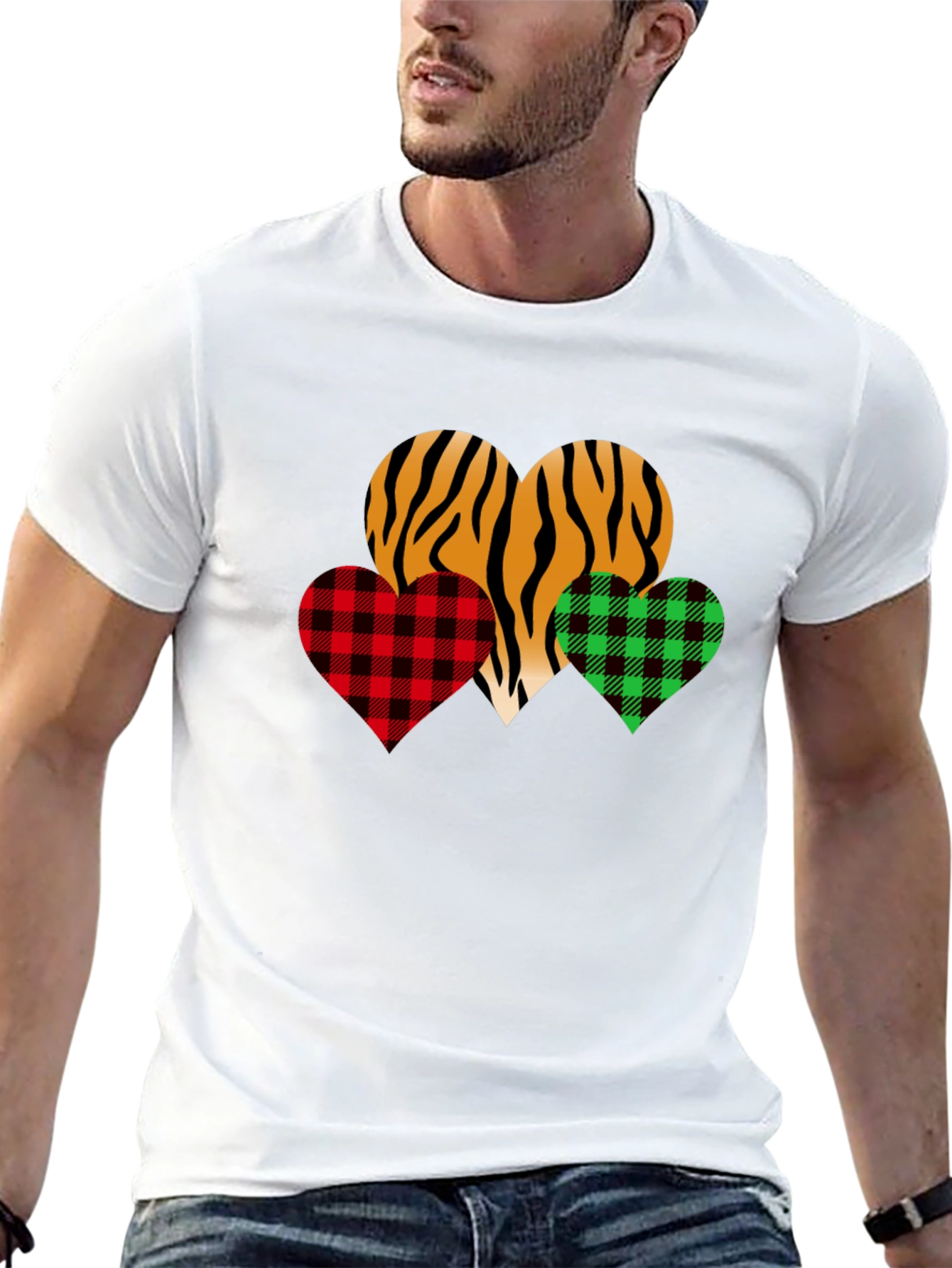 Heart Patterned T-Shirt