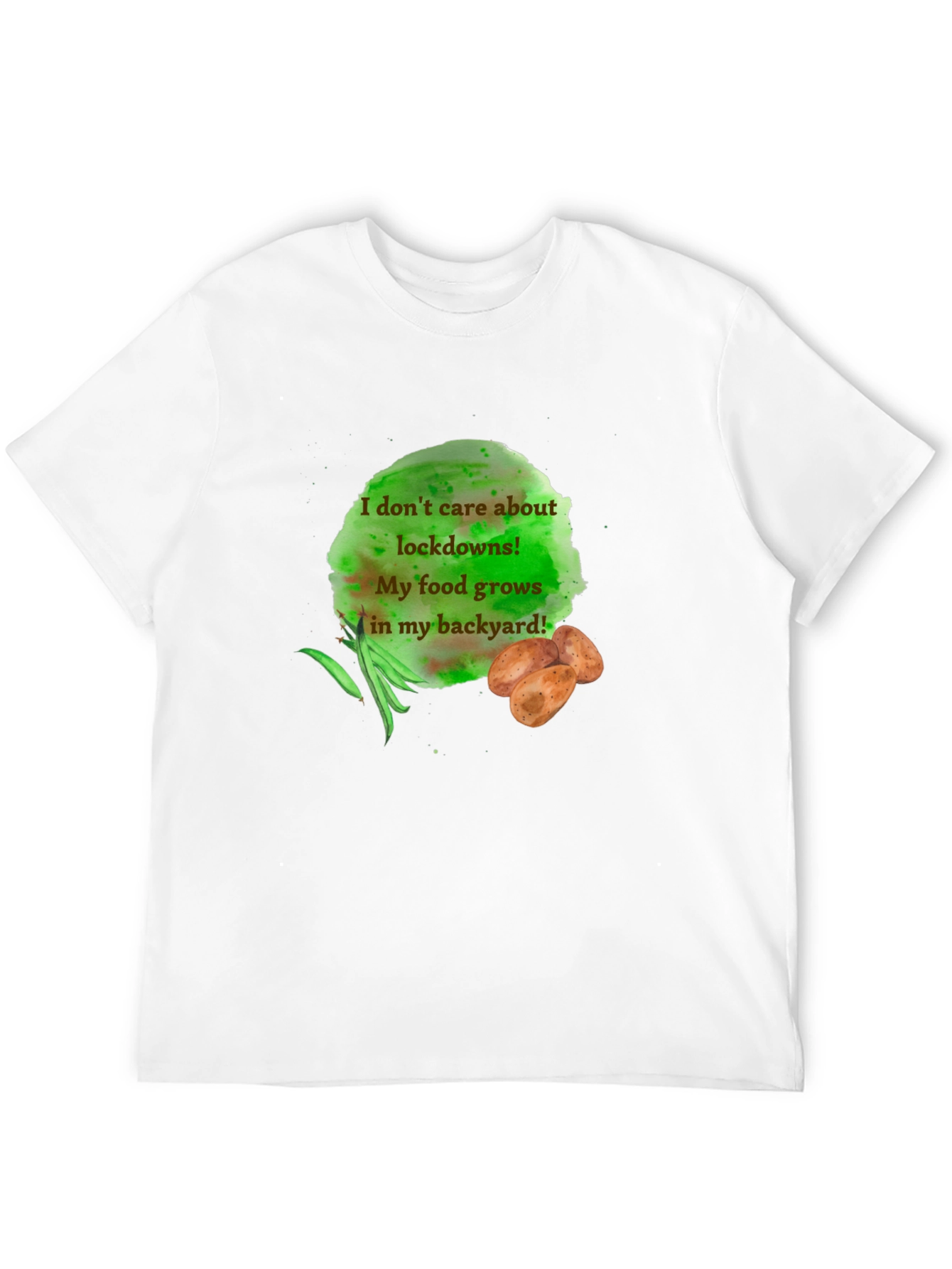 Backyard Food T-Shirt: Lockdown Garden Humor Tee