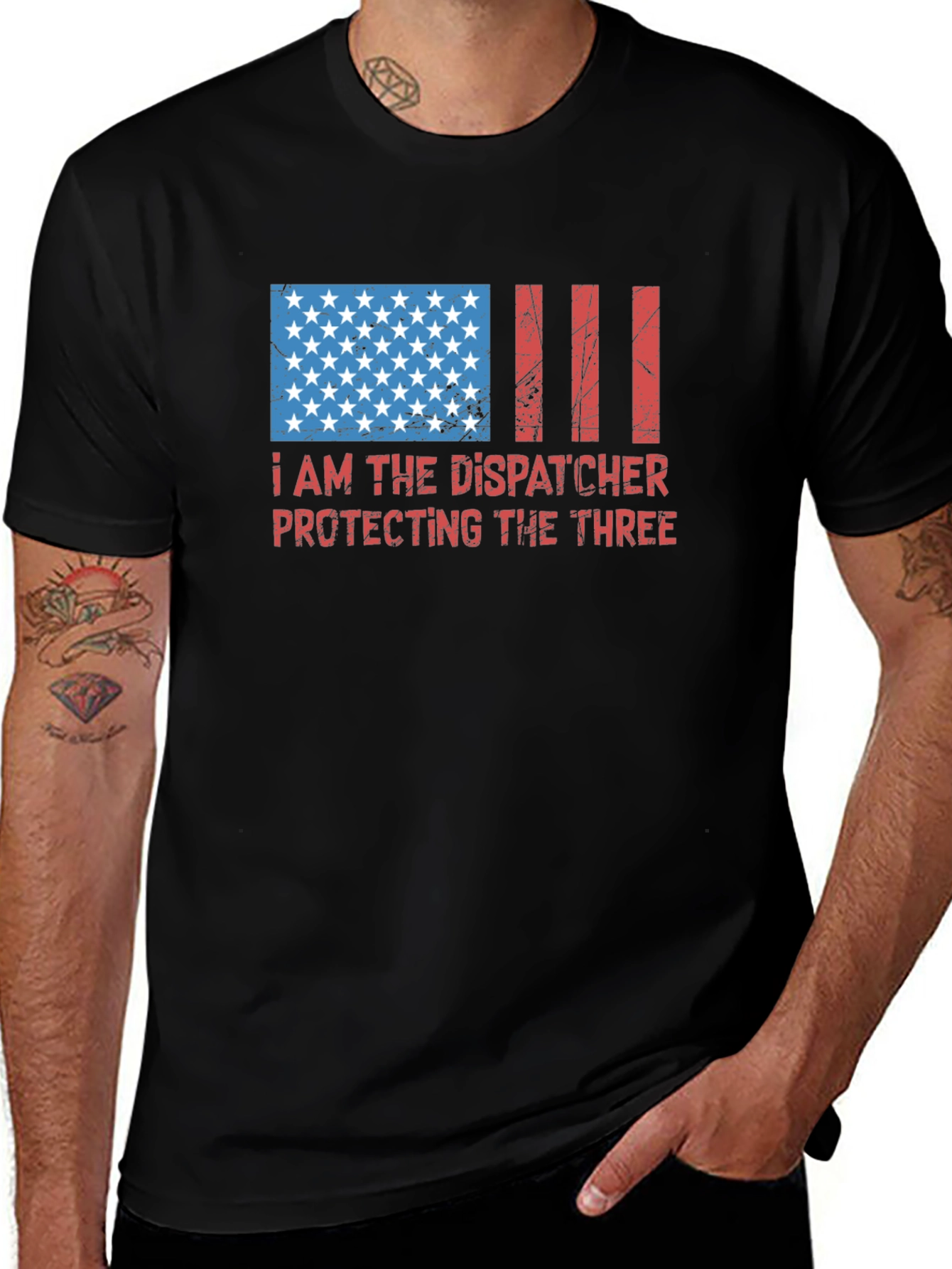 Dispatcher Protecting The Three T-Shirt
