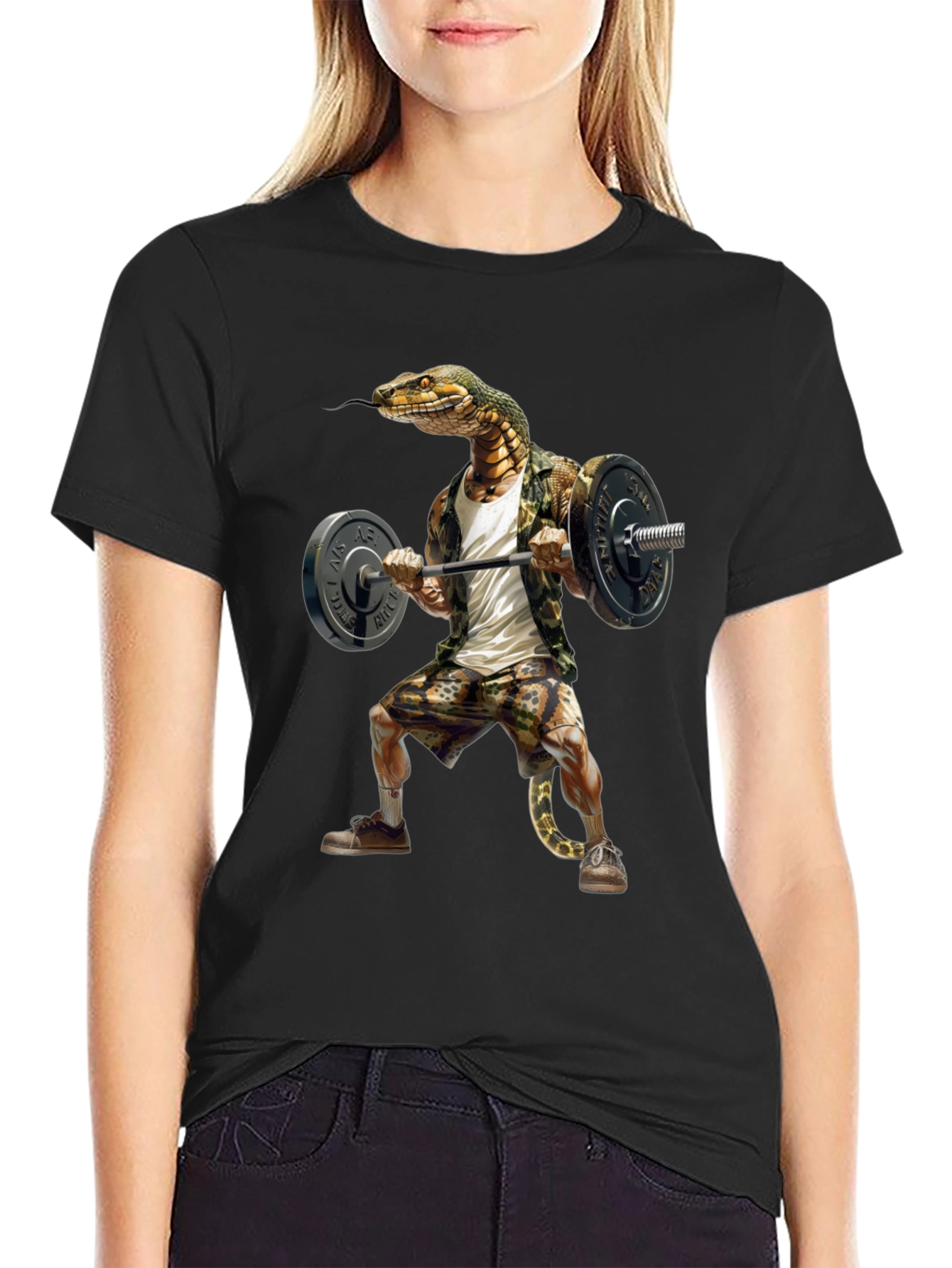 Snake Gym T-Shirt - Funny Fitness Apparel
