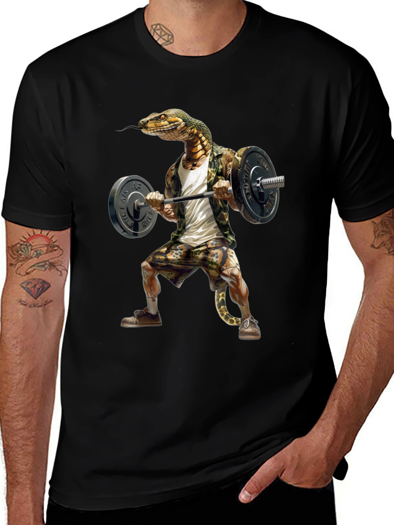 Snake Gym T-Shirt - Funny Fitness Apparel