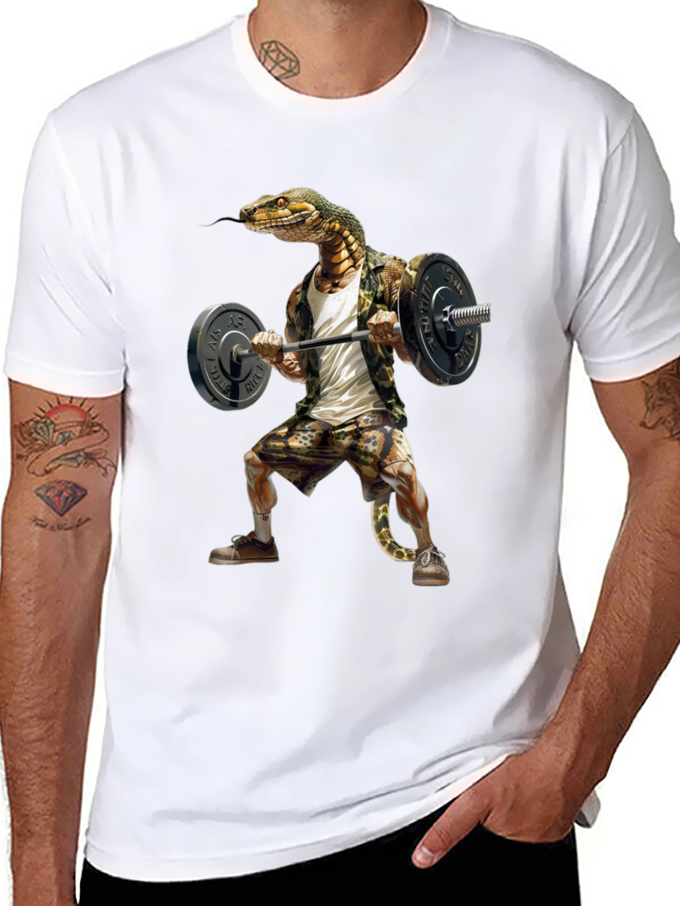 Snake Gym T-Shirt - Funny Fitness Apparel