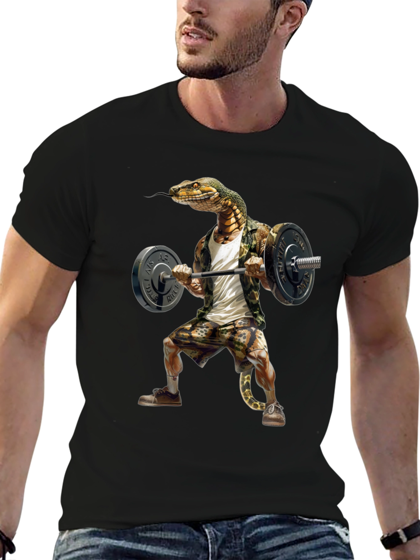 Snake Gym T-Shirt - Funny Fitness Apparel