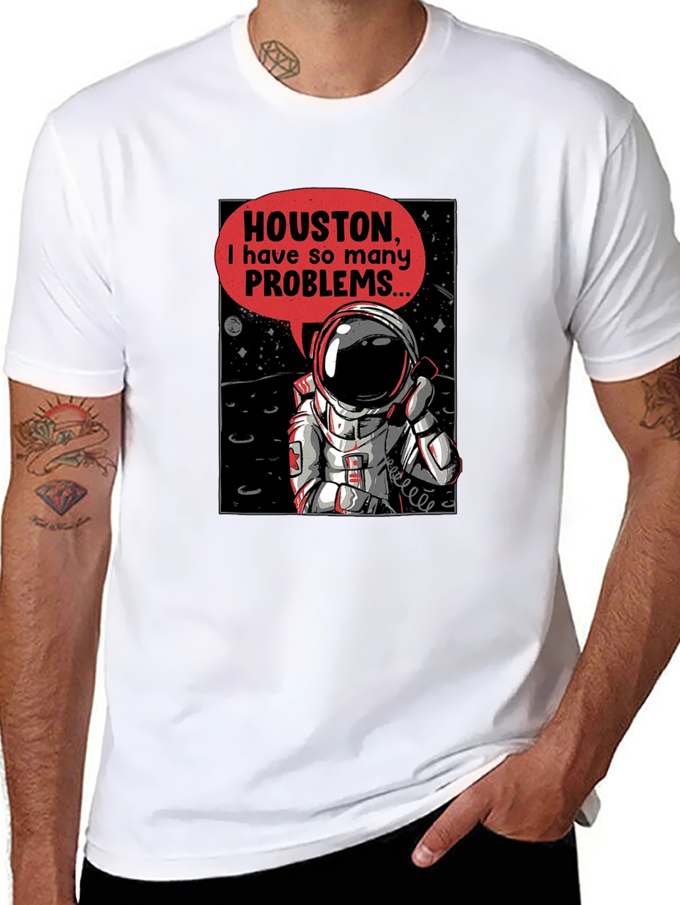 Houston Astronaut T-Shirt - Space Humor Tee
