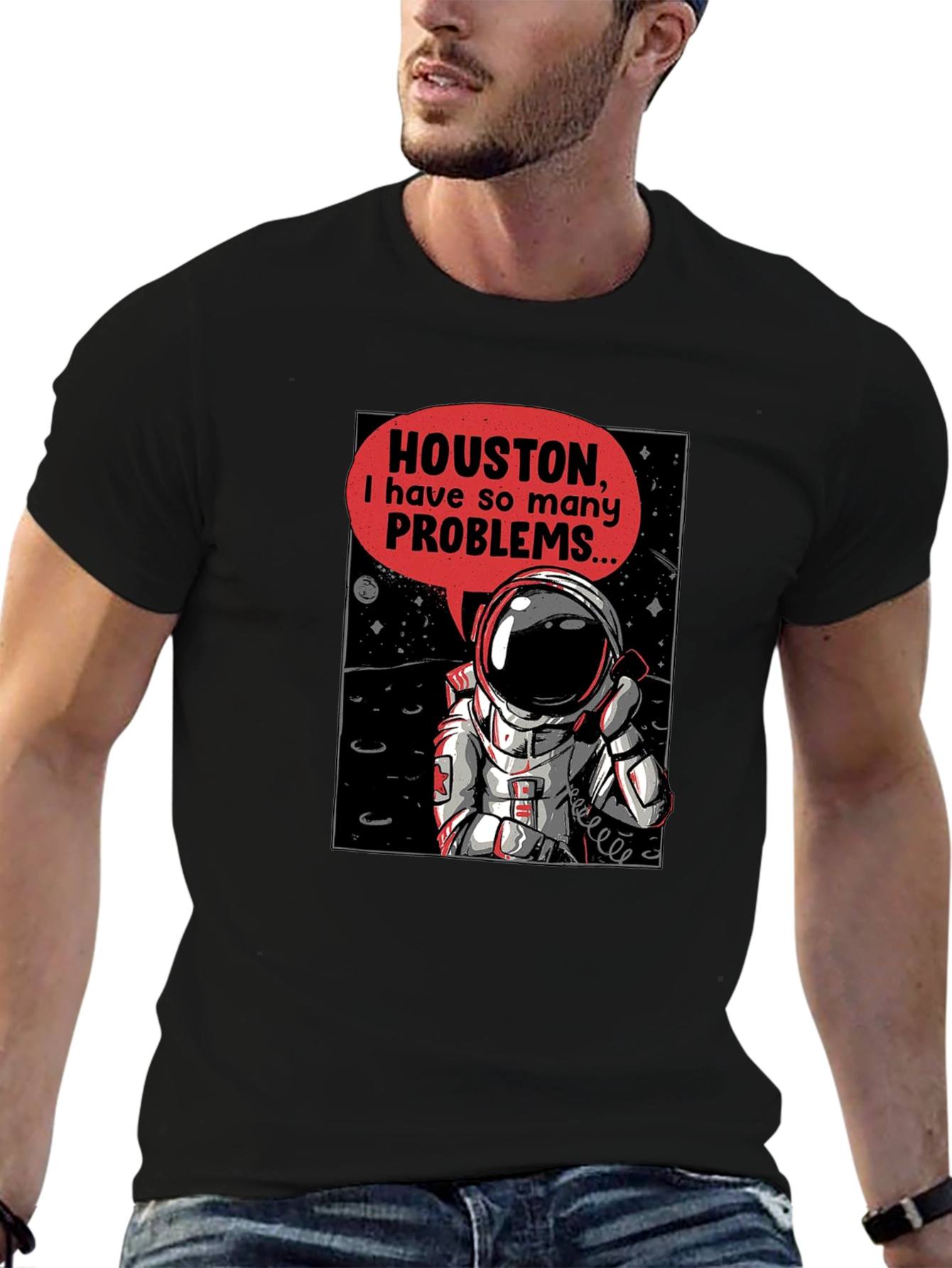 Houston Astronaut T-Shirt - Space Humor Tee