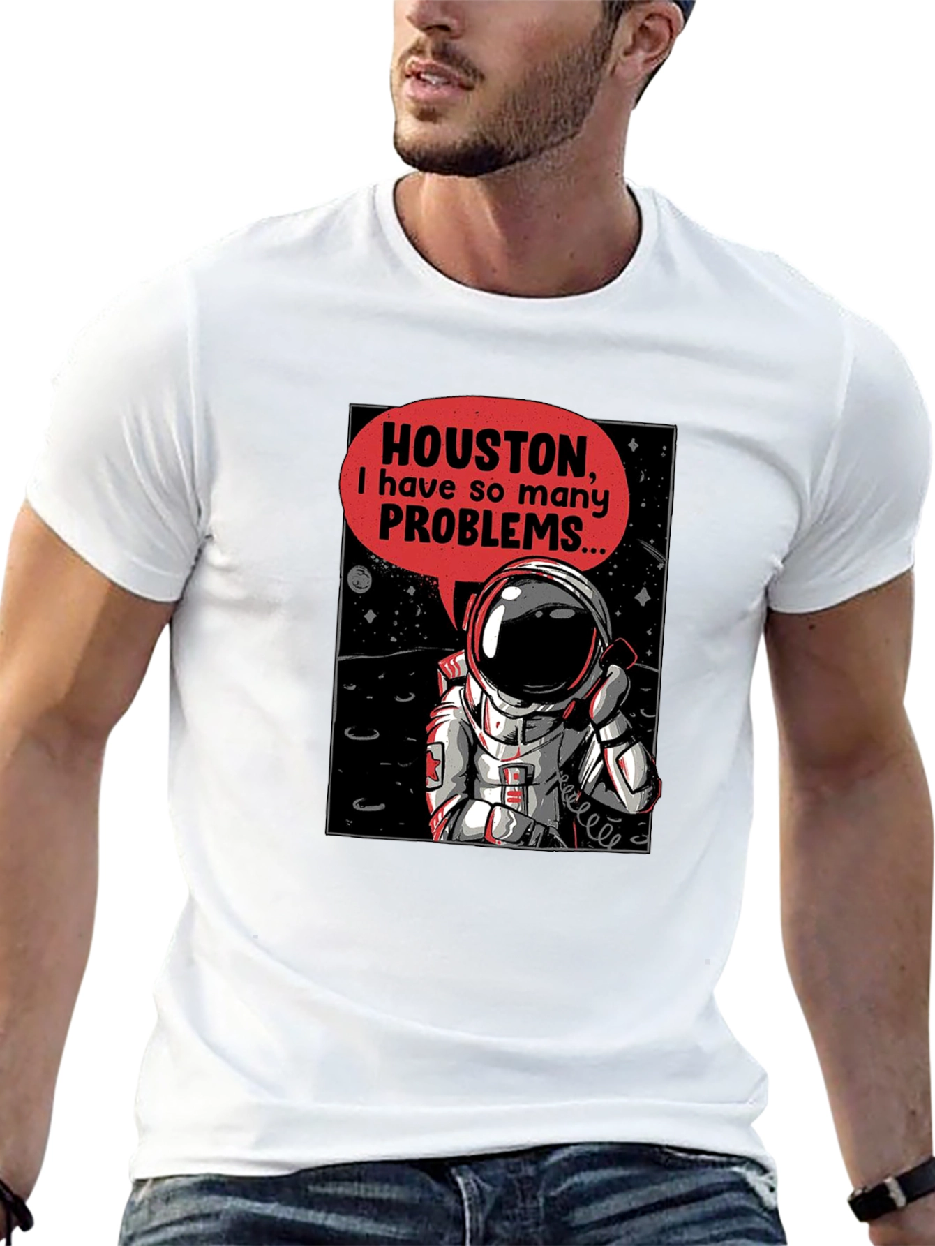 Houston Astronaut T-Shirt - Space Humor Tee