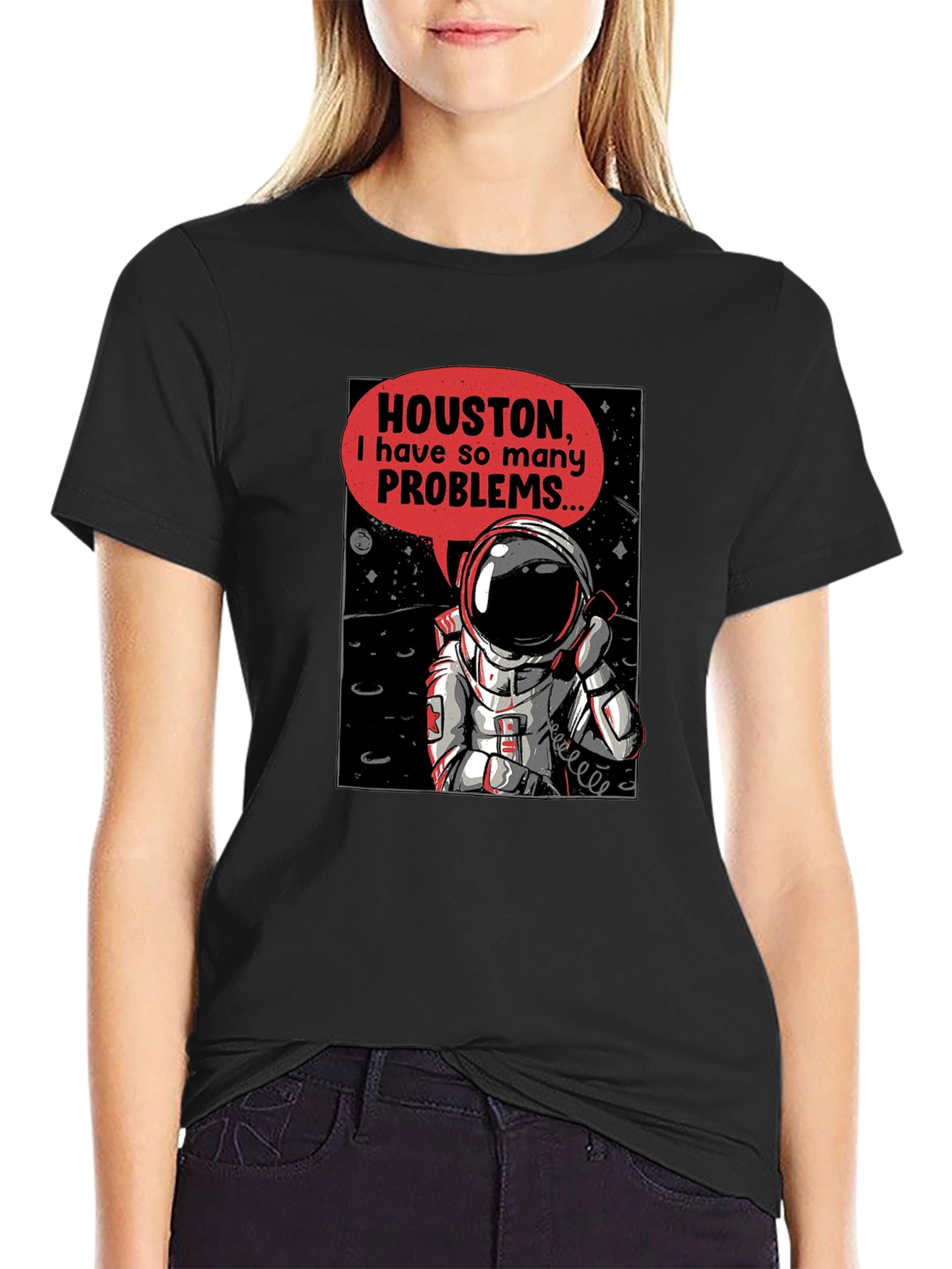 Houston Astronaut T-Shirt - Space Humor Tee
