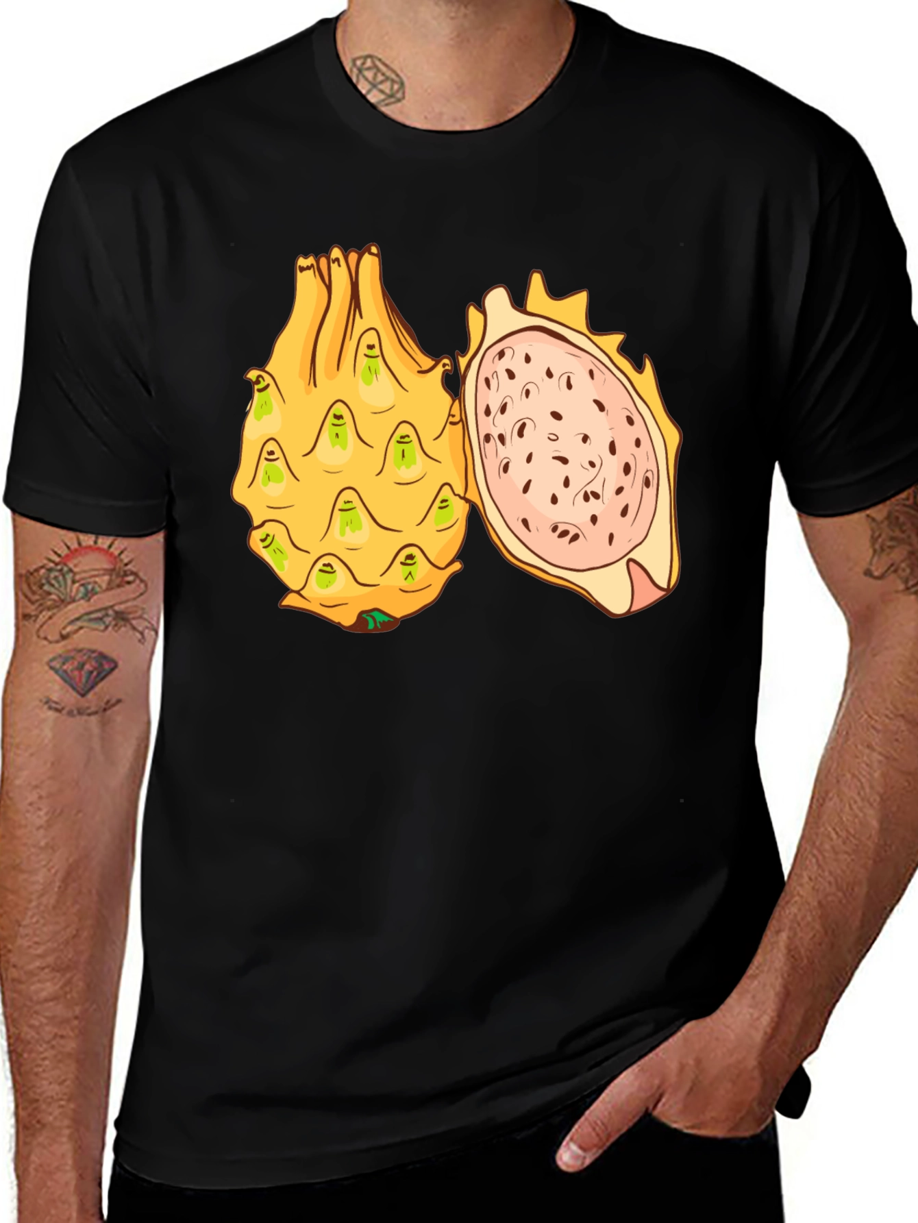 Dragon Fruit Graphic T-Shirt - Unique Fruit Design