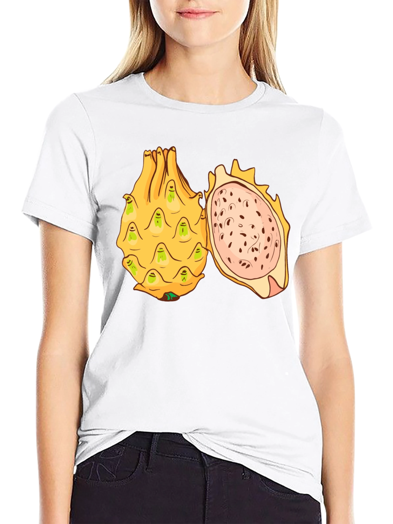 Dragon Fruit Graphic T-Shirt - Unique Fruit Design