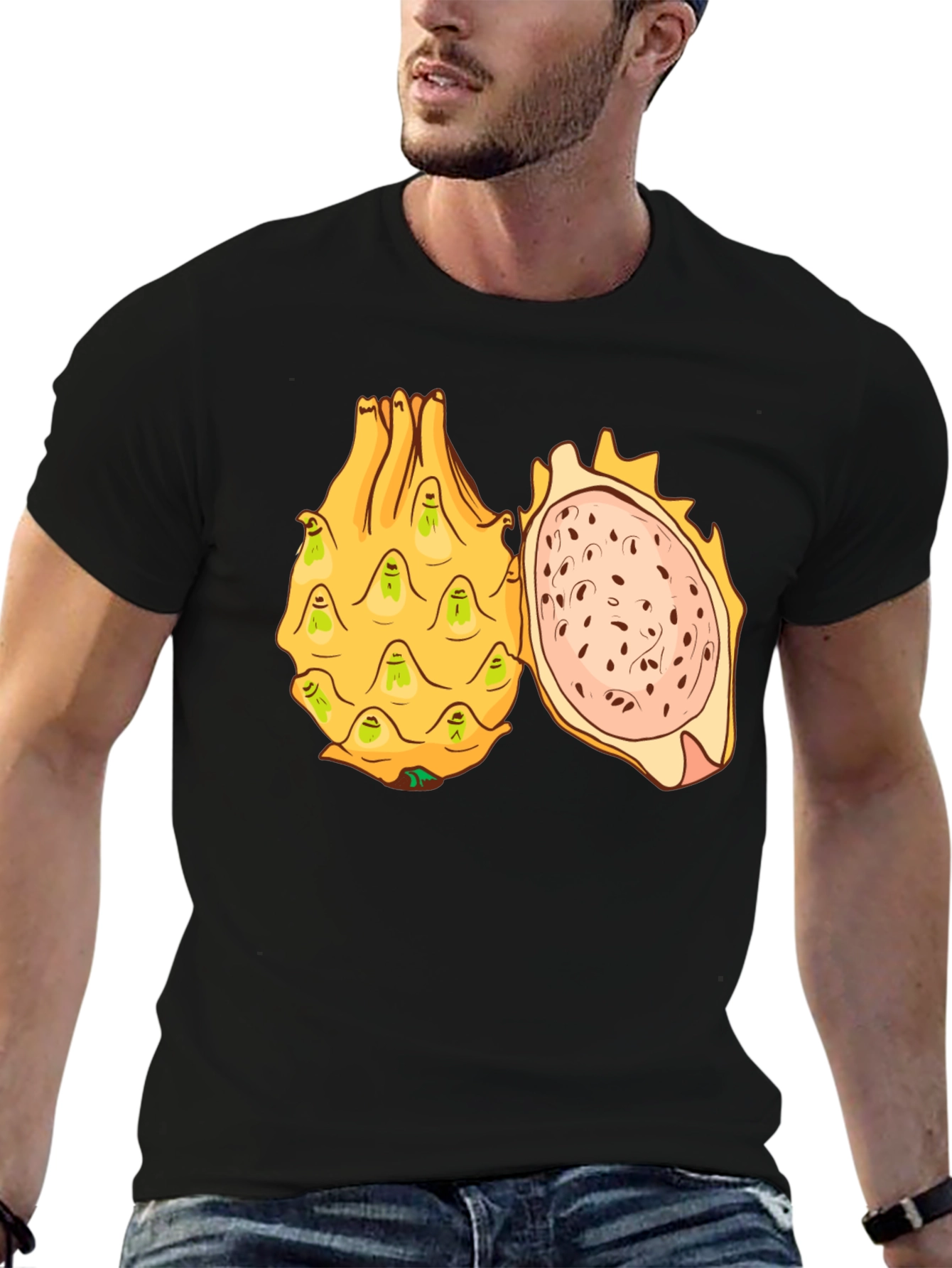 Dragon Fruit Graphic T-Shirt - Unique Fruit Design