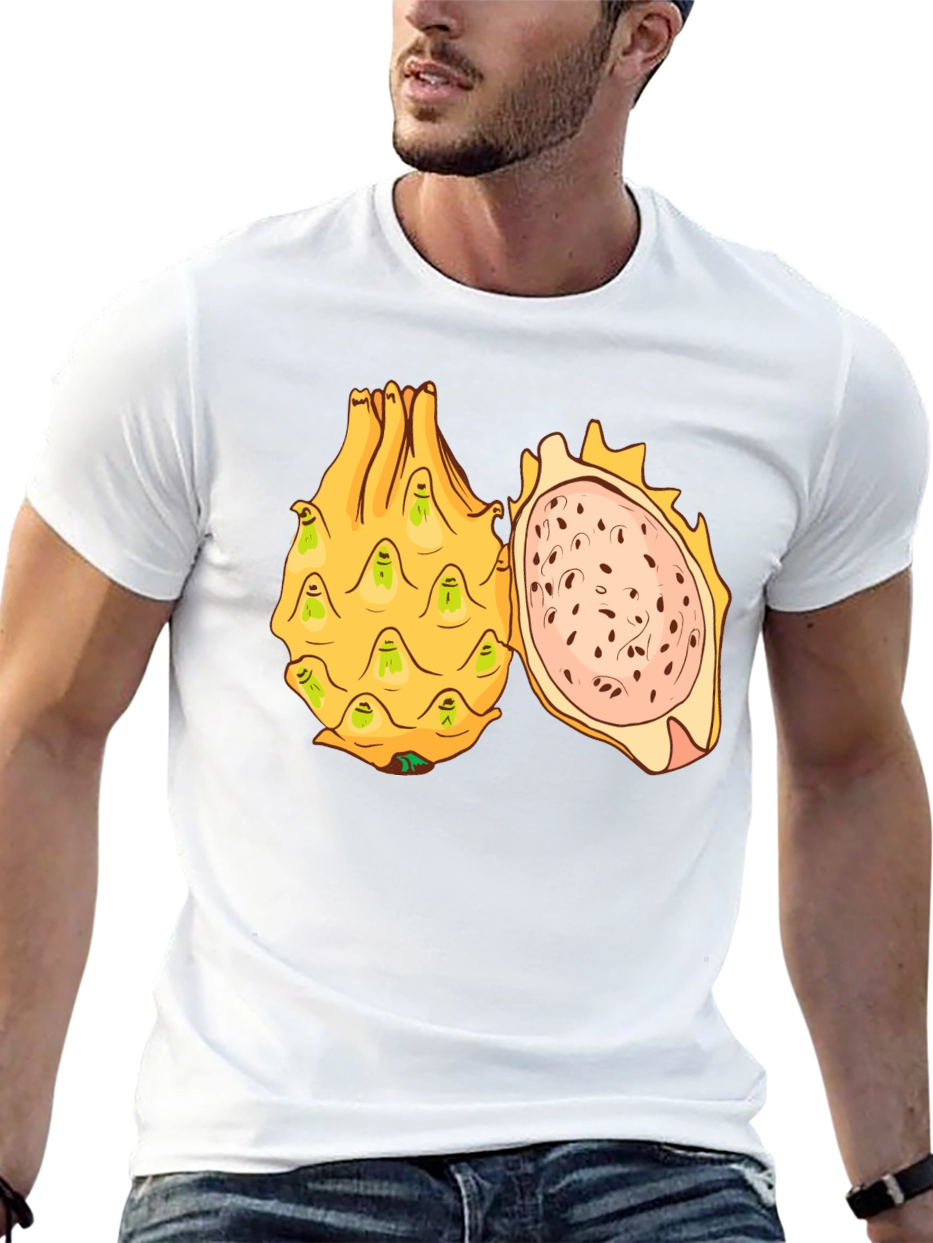 Dragon Fruit Graphic T-Shirt - Unique Fruit Design