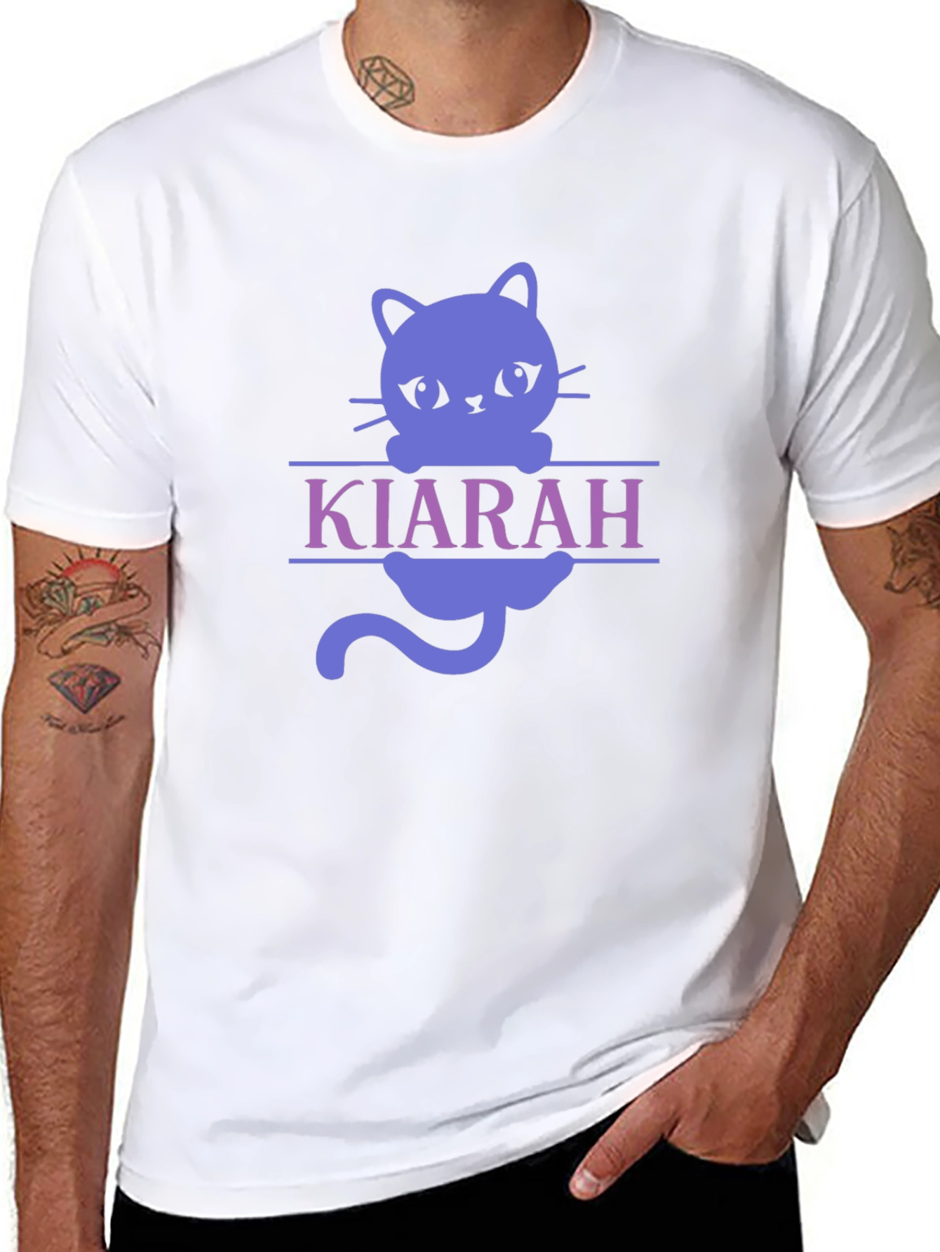 Personalized Cat T-Shirt - Kiarah Cat Design
