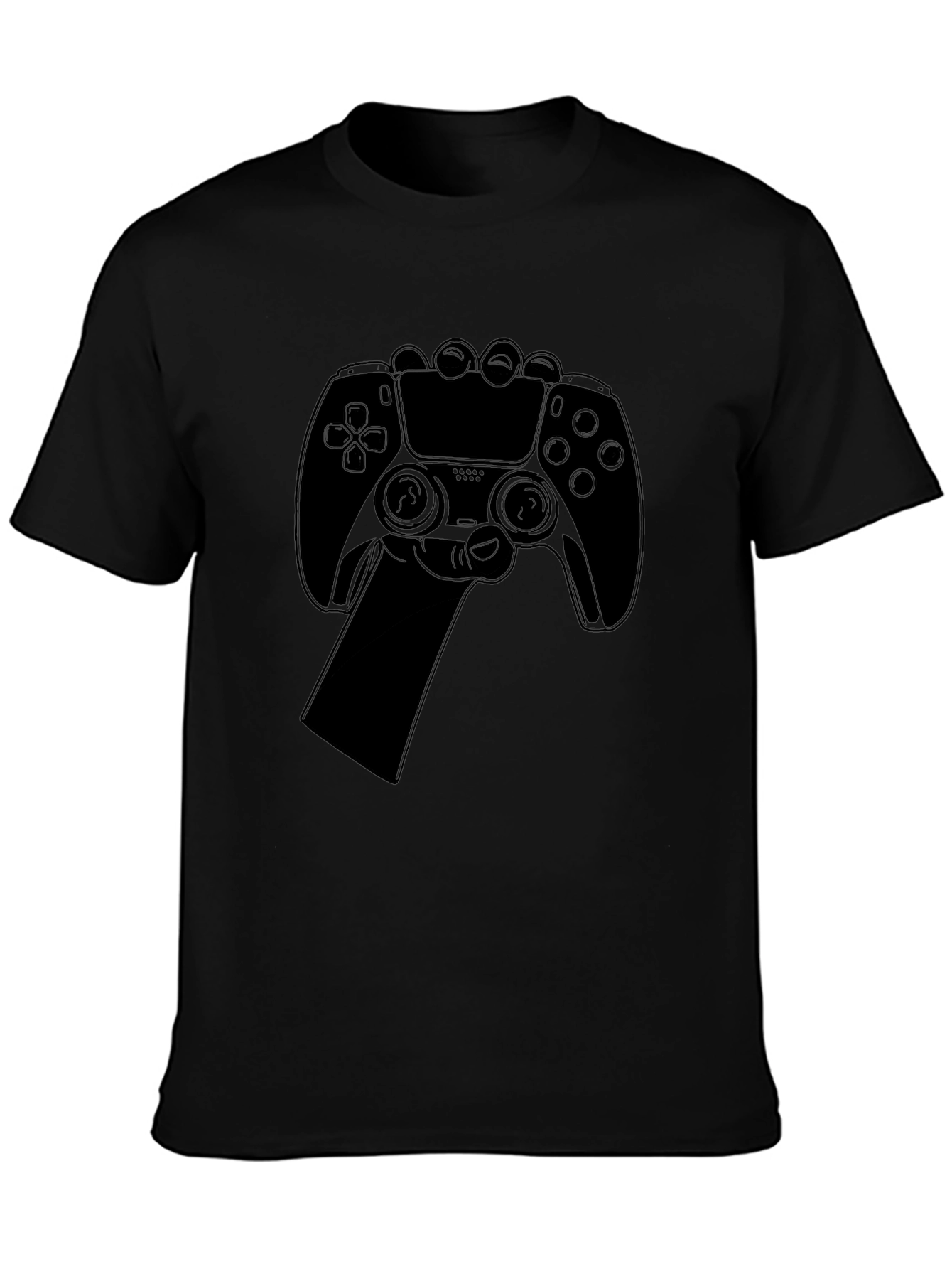 Gamer Controller Graphic Tee - Black
