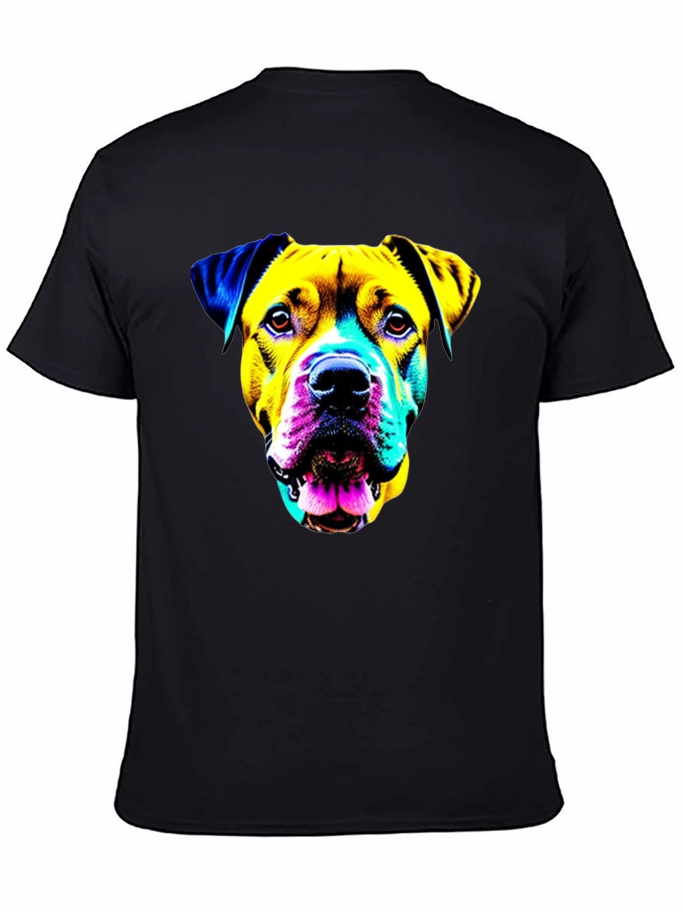 Dog Pop Art T-Shirt - Black Graphic Tee