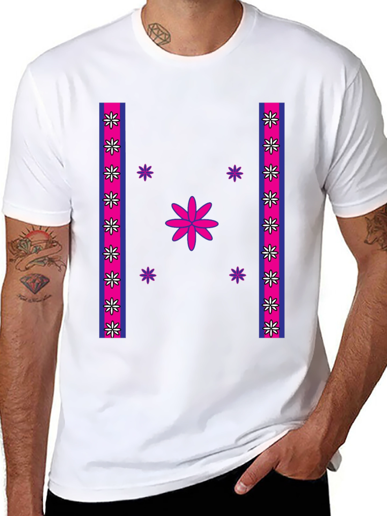 Floral Accent T-Shirt