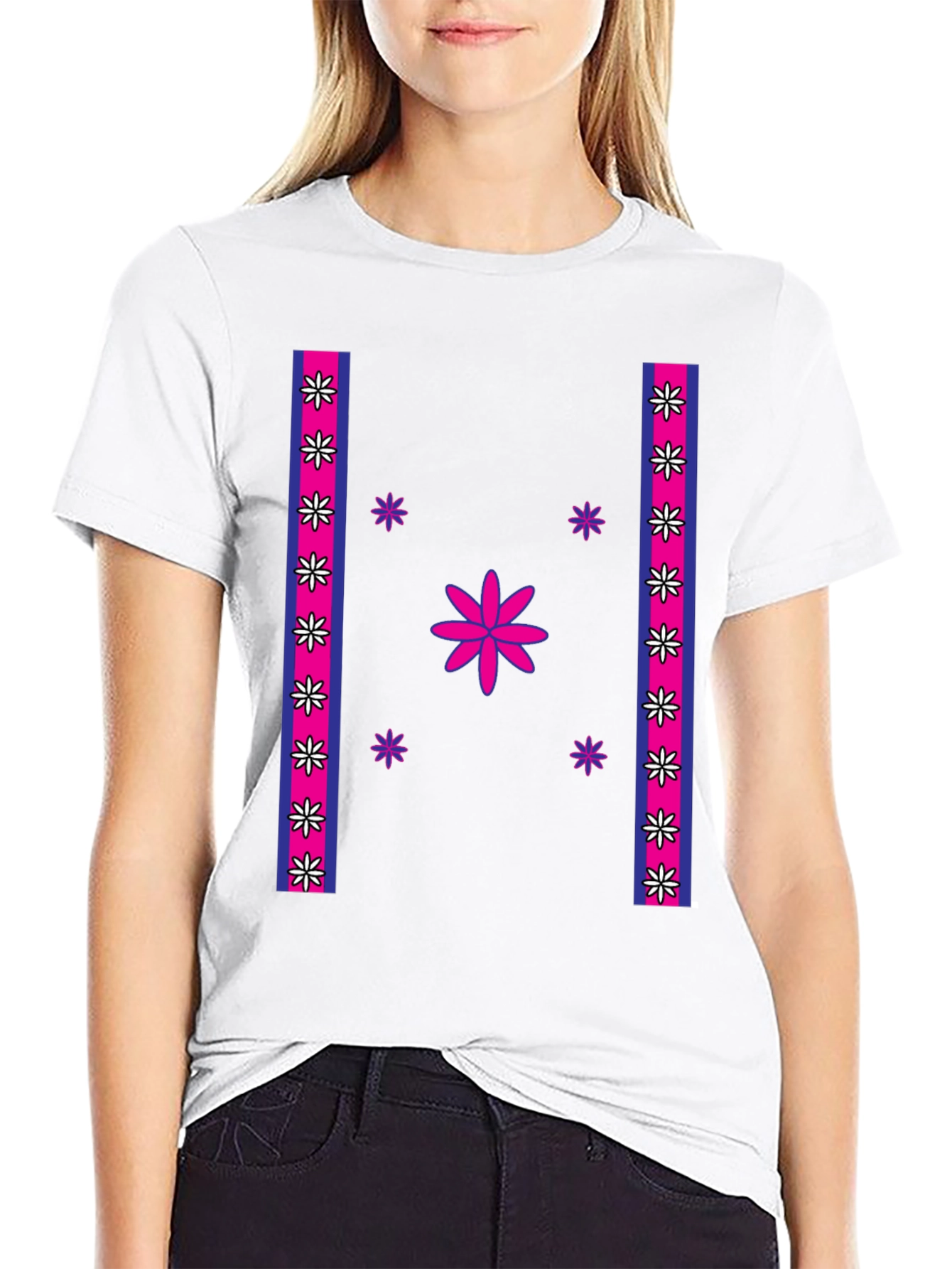Floral Accent T-Shirt