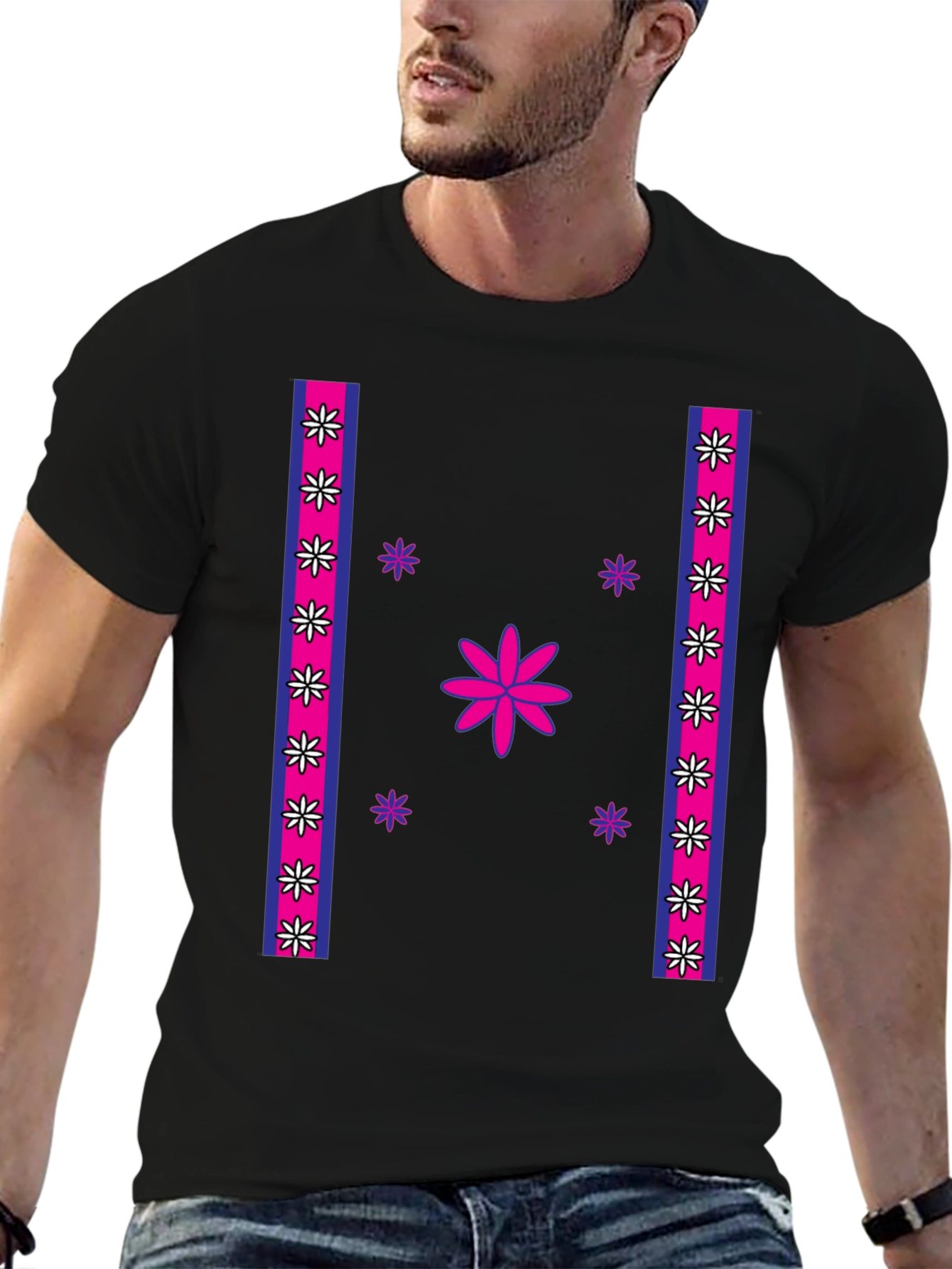 Floral Accent T-Shirt
