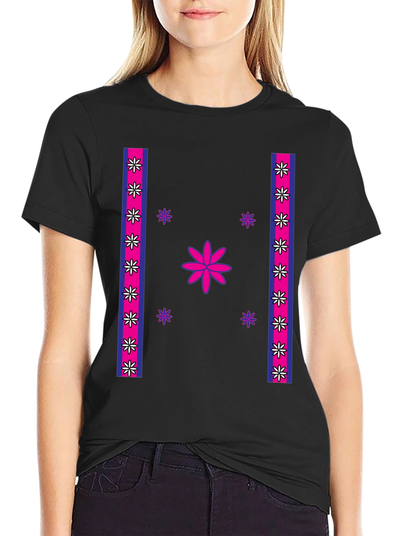 Floral Accent T-Shirt