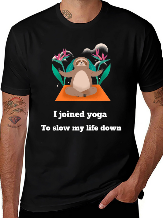 Yoga Sloth T-Shirt - Slow Down & Relax