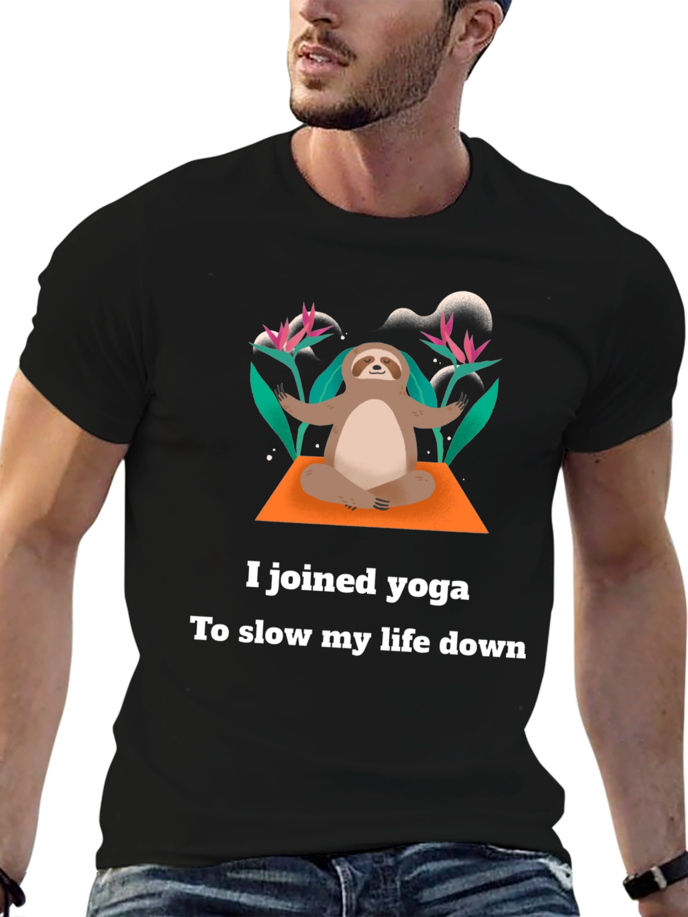 Yoga Sloth T-Shirt - Slow Down & Relax
