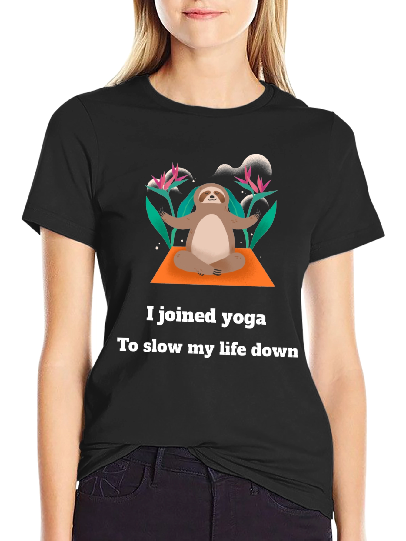 Yoga Sloth T-Shirt - Slow Down & Relax