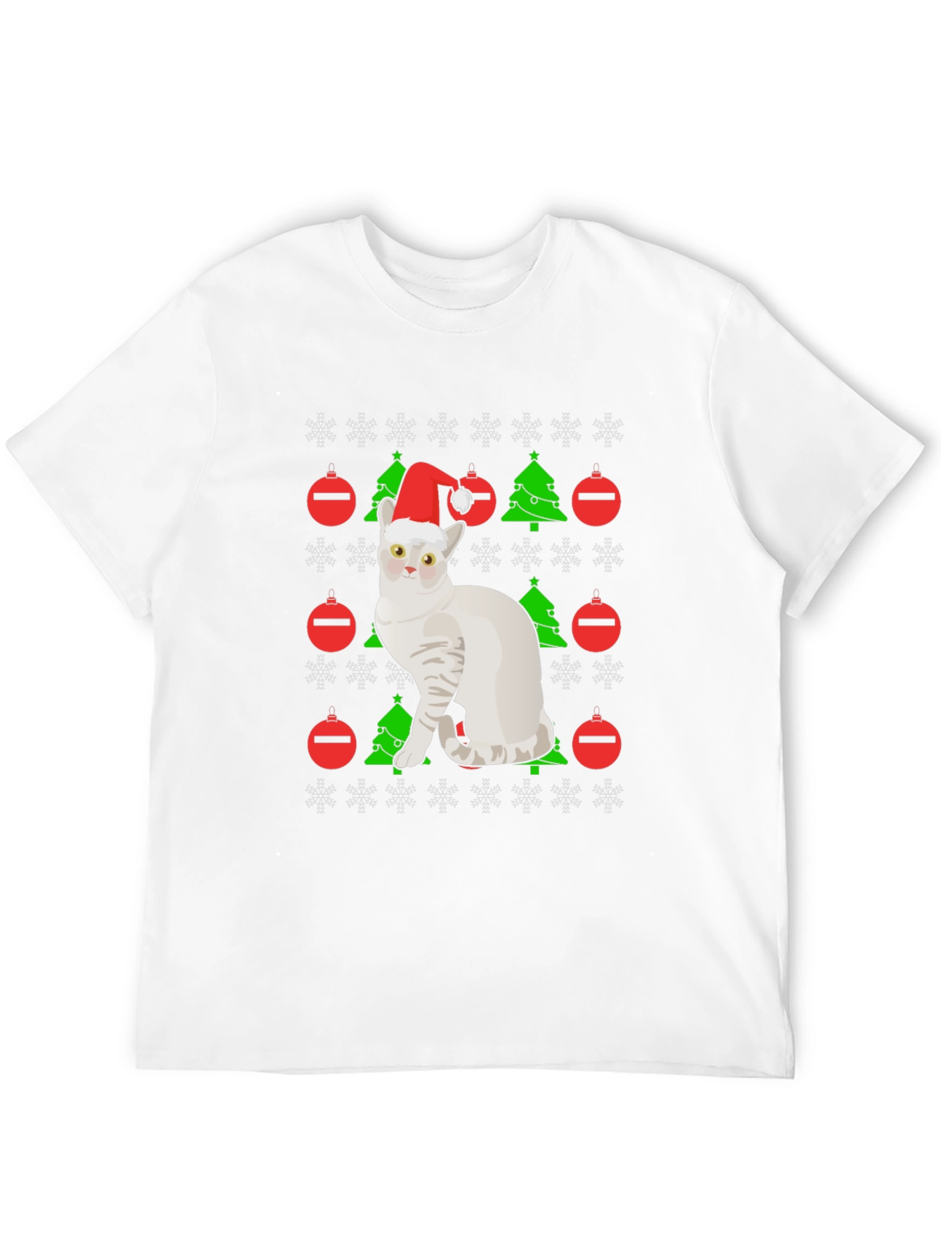 Christmas Cat T-Shirt Holiday